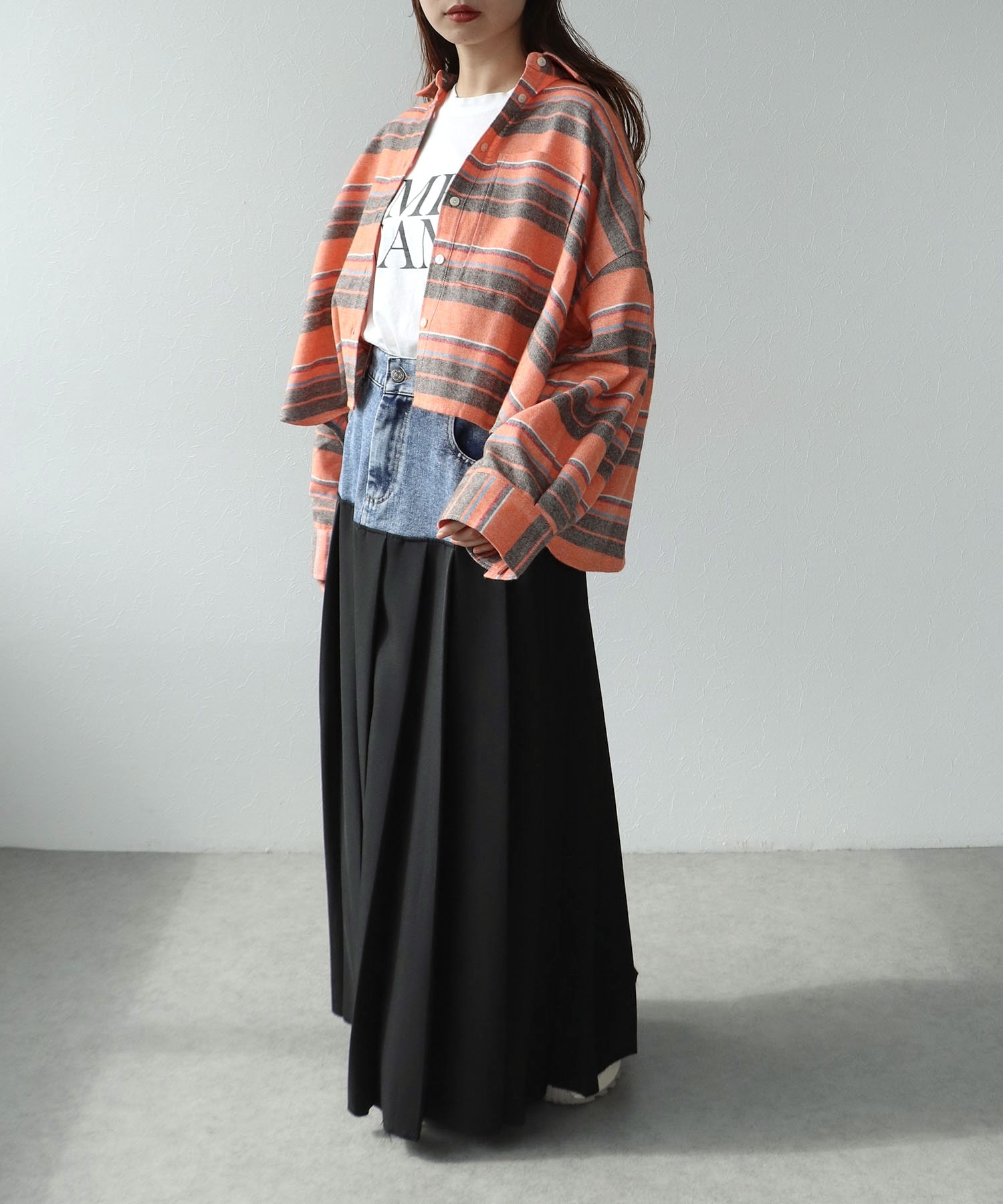 ビッグマルチボーダーシャツ