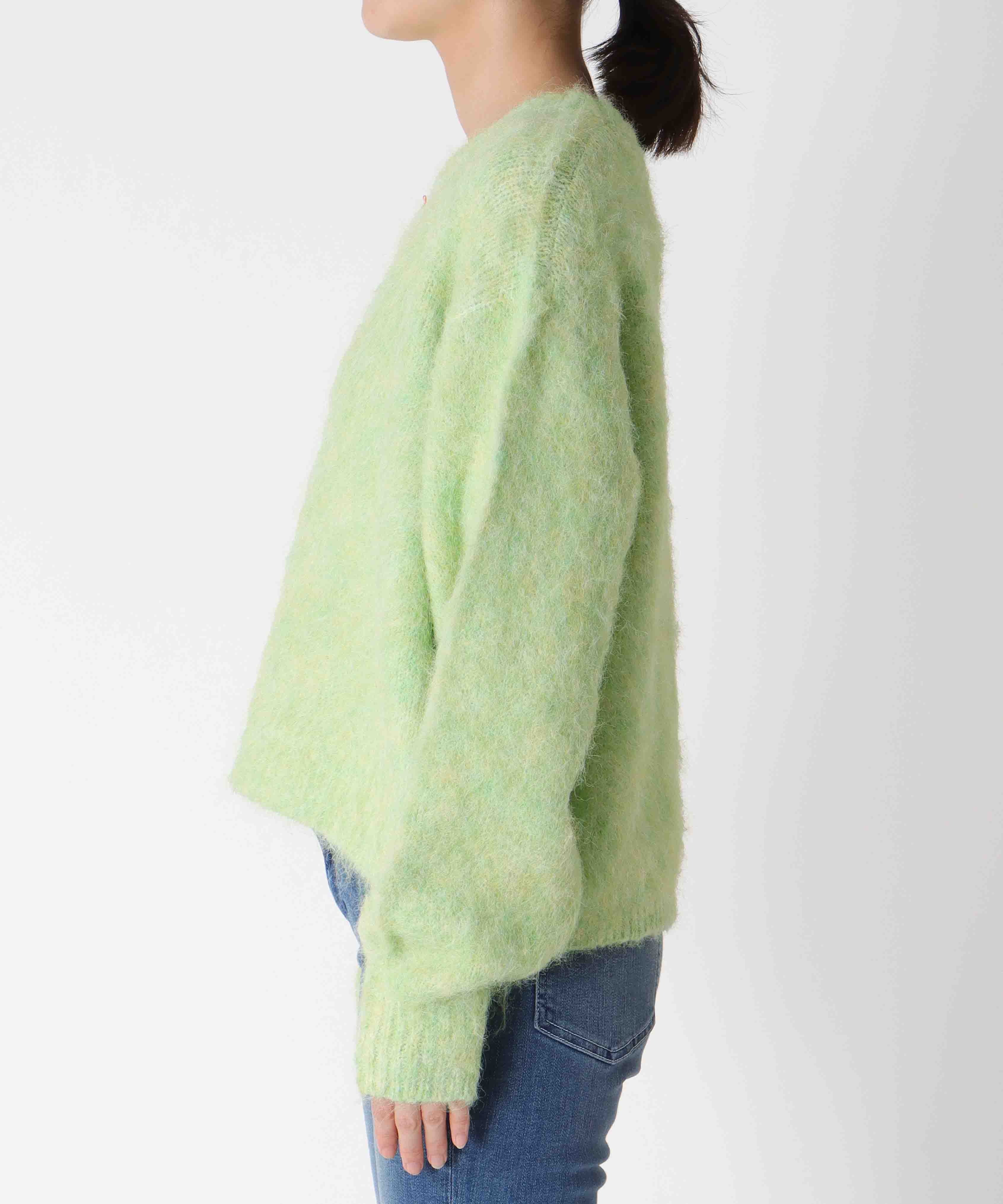 【WEB先行販売】シャギーショート丈クルーネックプルオーバー