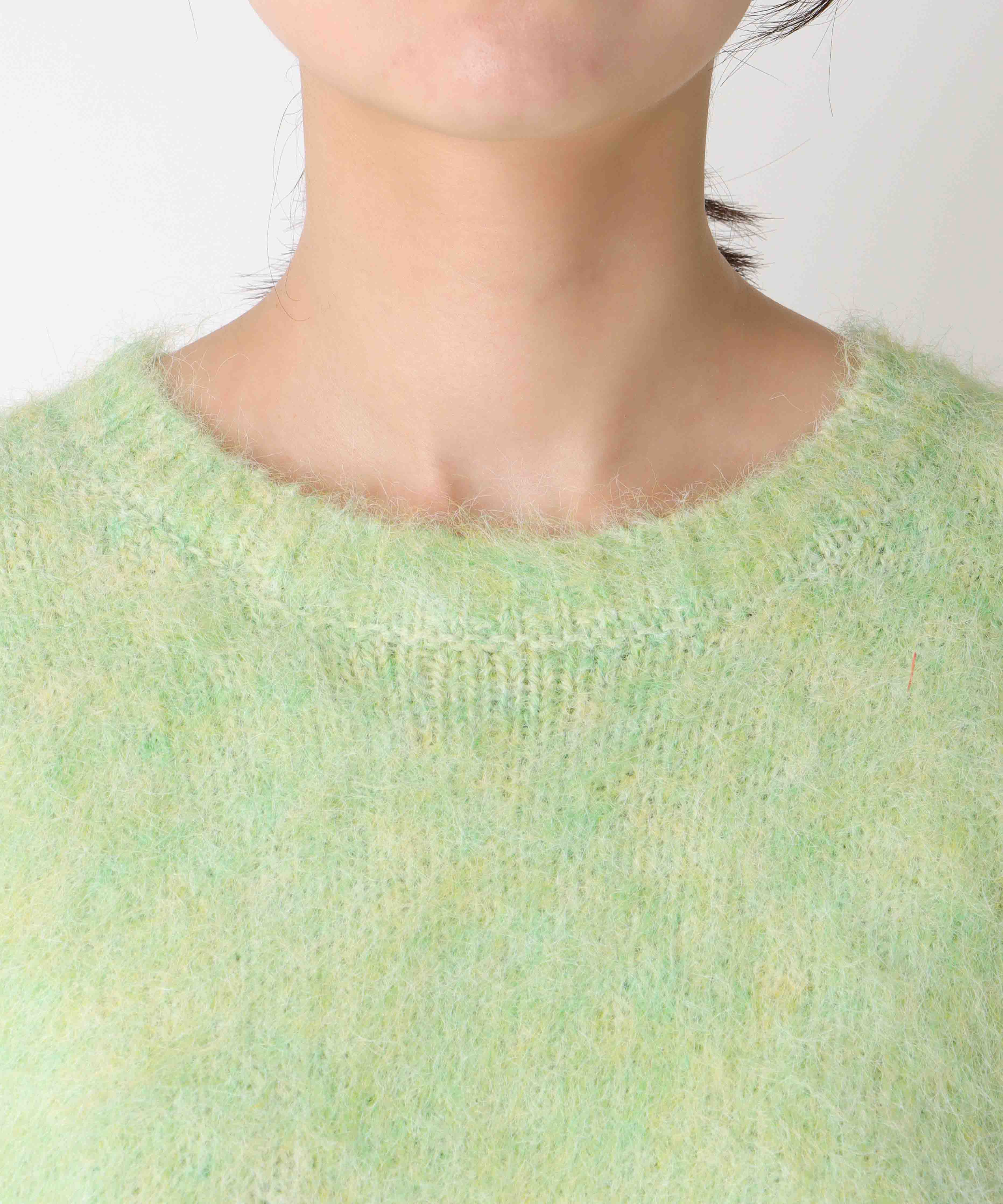 【WEB先行販売】シャギーショート丈クルーネックプルオーバー