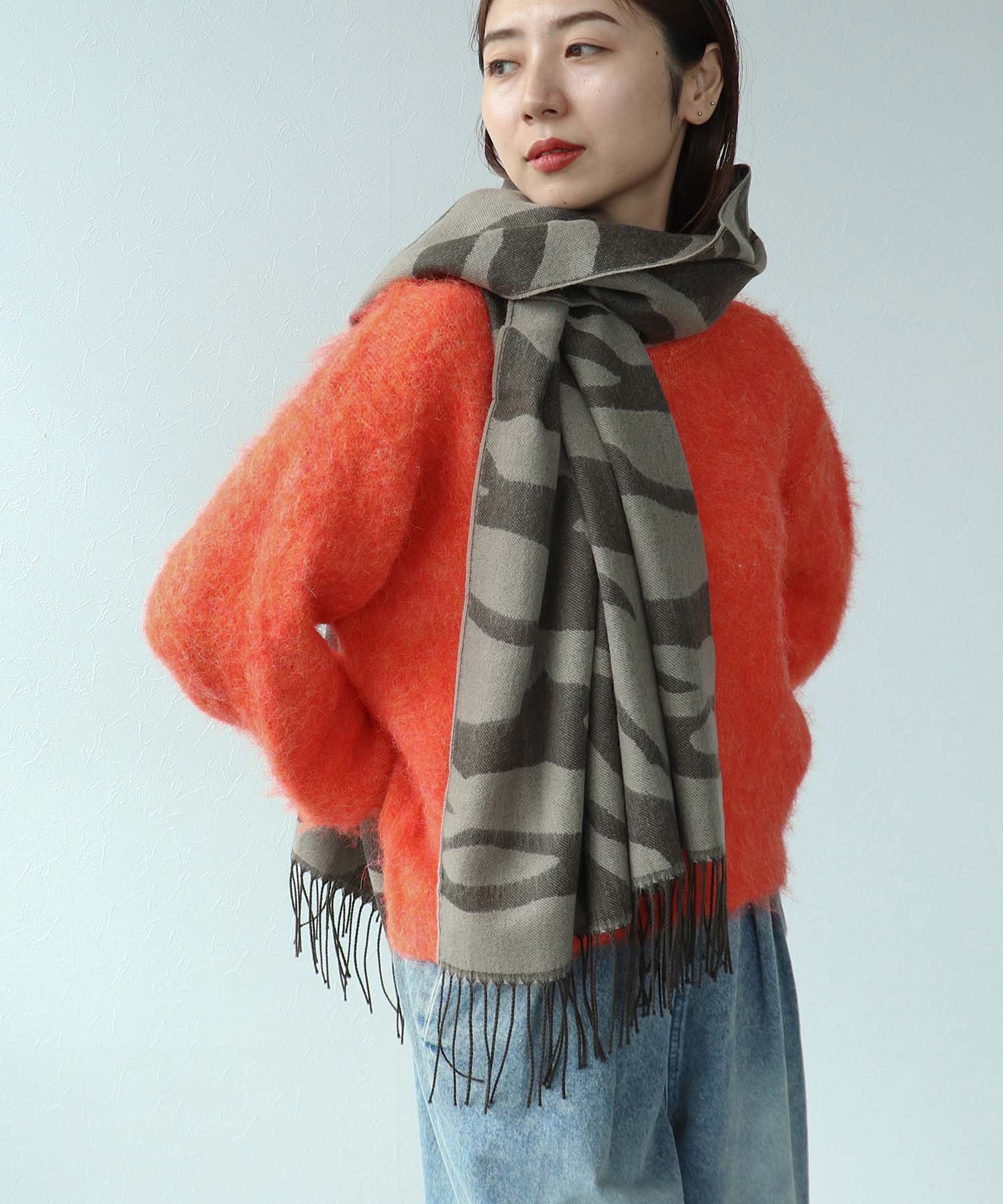 【WEB先行販売】シャギーショート丈クルーネックプルオーバー