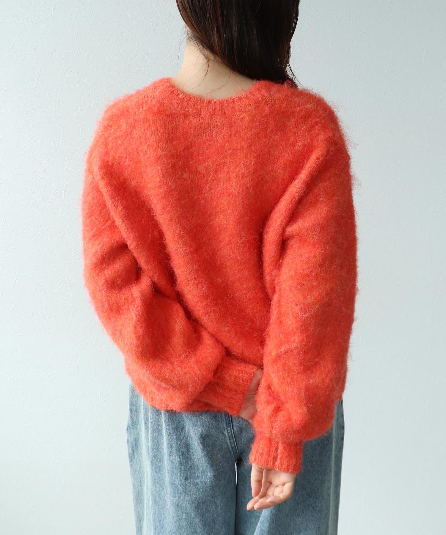 【WEB先行販売】シャギーショート丈クルーネックプルオーバー