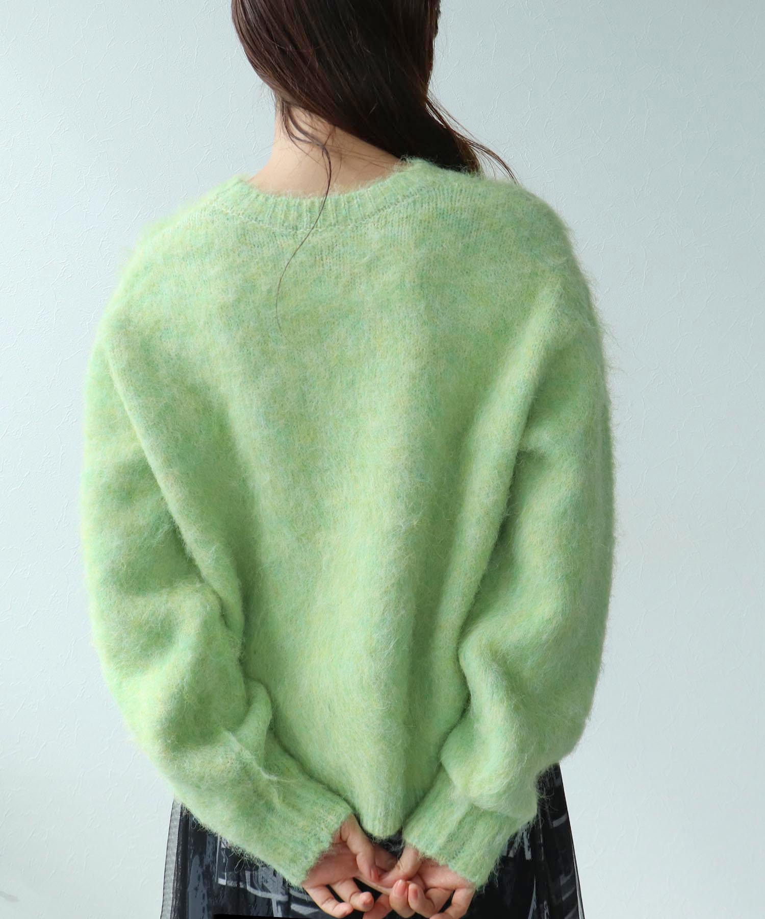 【WEB先行販売】シャギーショート丈クルーネックプルオーバー