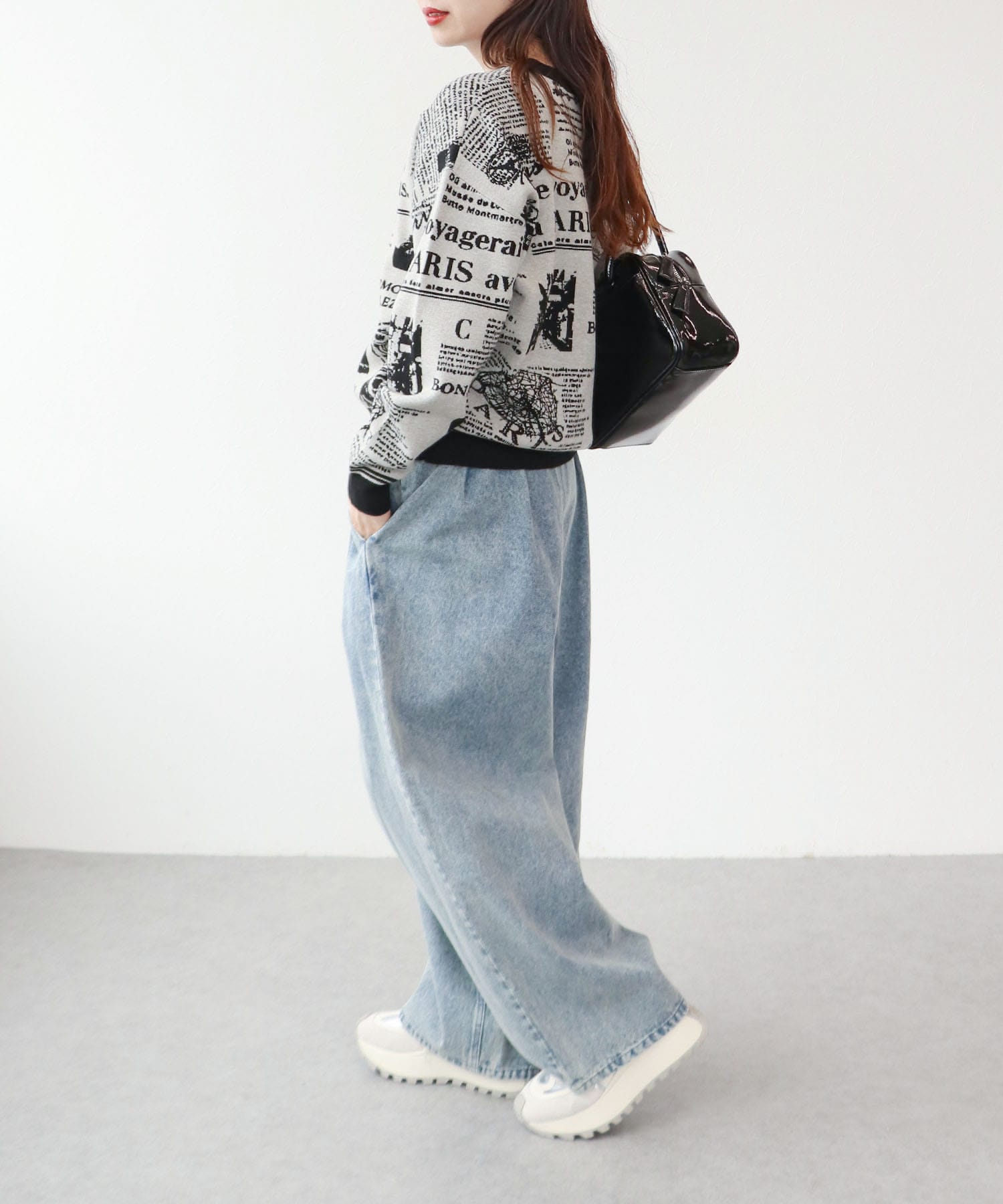 NEWS PAPER ジャガードニット