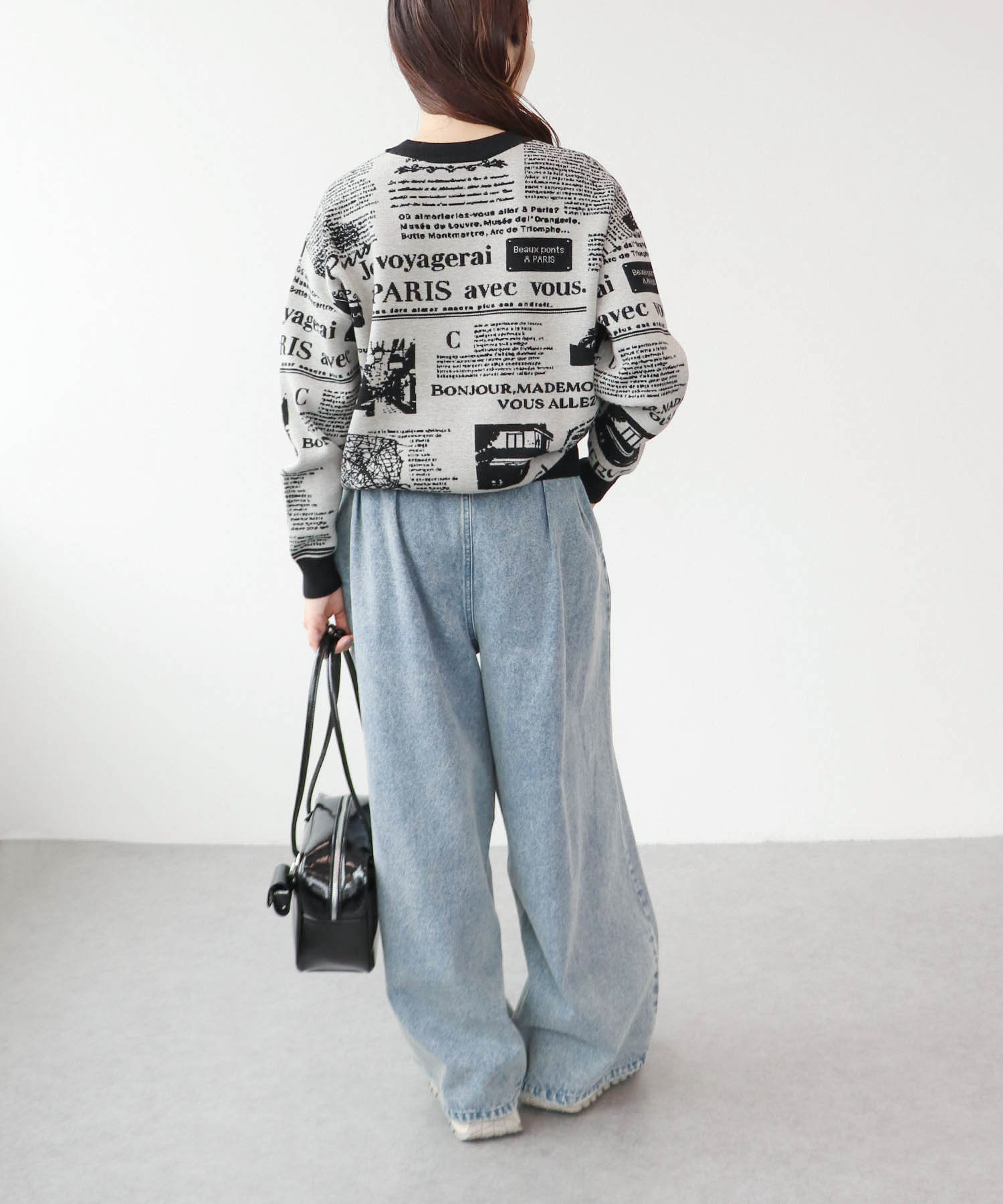 NEWS PAPER ジャガードニット