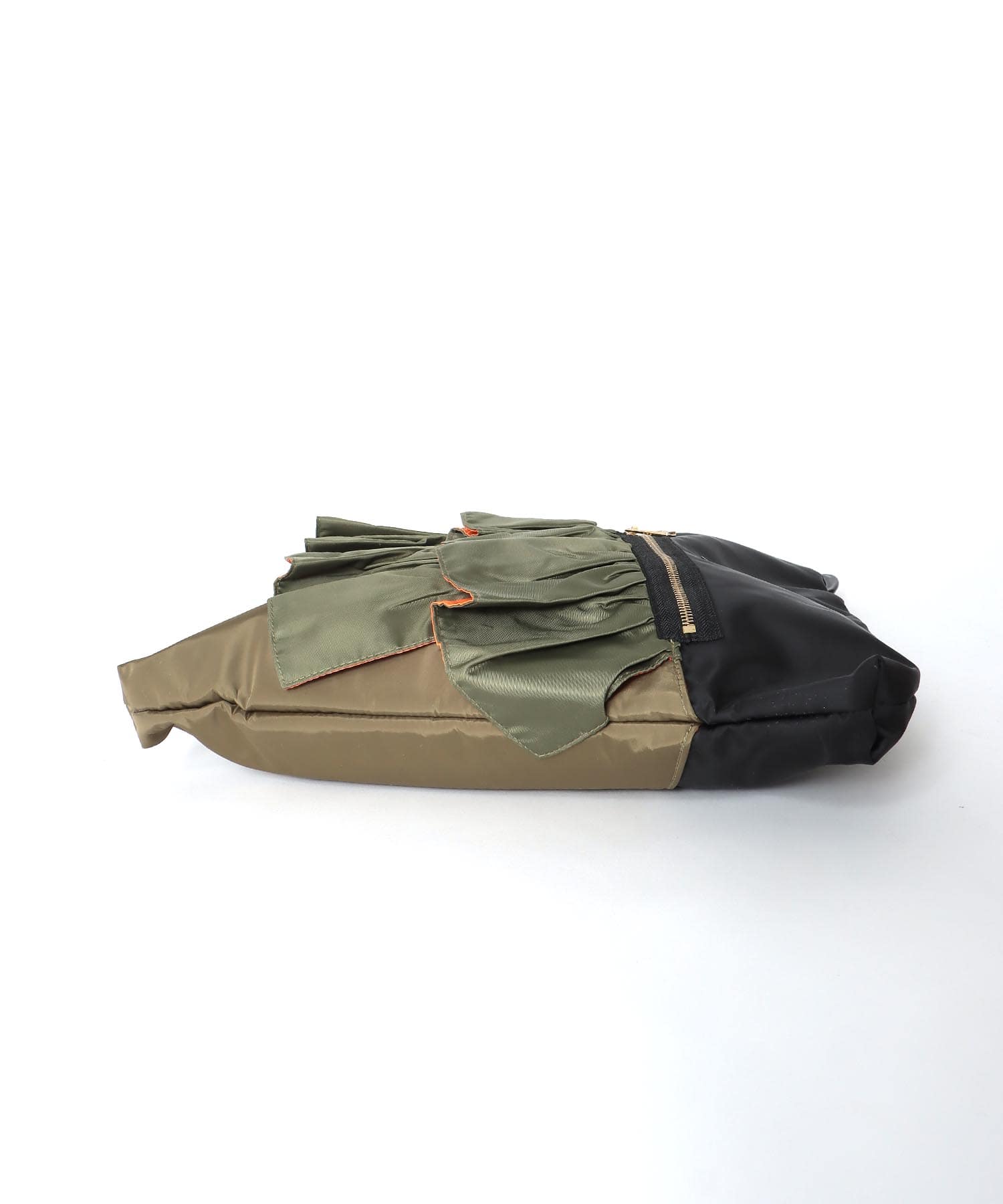 RISLEY×OUTDOOR PRODUCTS バイカラートライアングルフリルバッグ