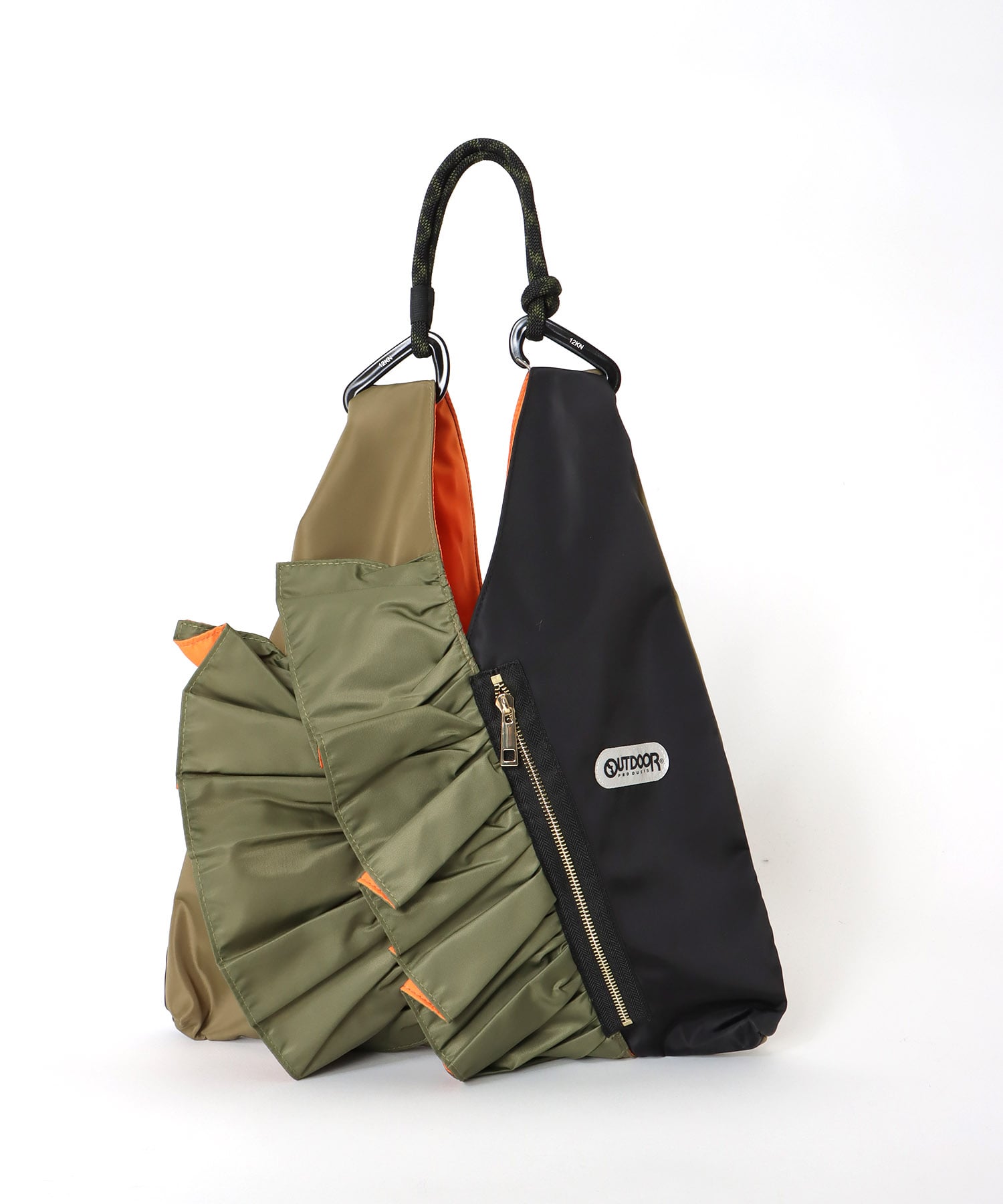 【WEB先行予約】RISLEY×OUTDOOR PRODUCTS バイカラートライアングルフリルバッグ