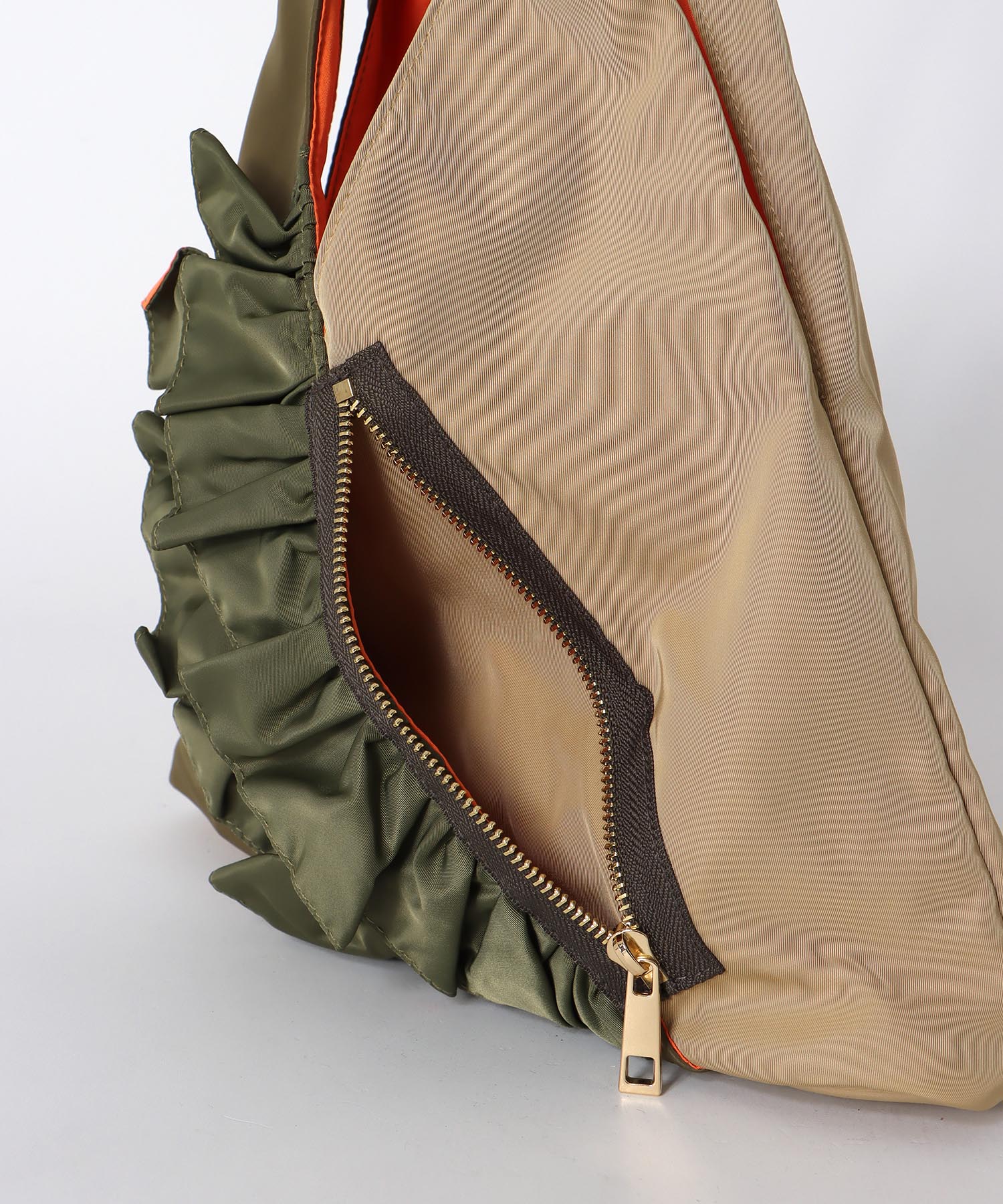 WEB先行販売【RISLEY×OUTDOOR PRODUCTS】miniバイカラーフリルバッグ