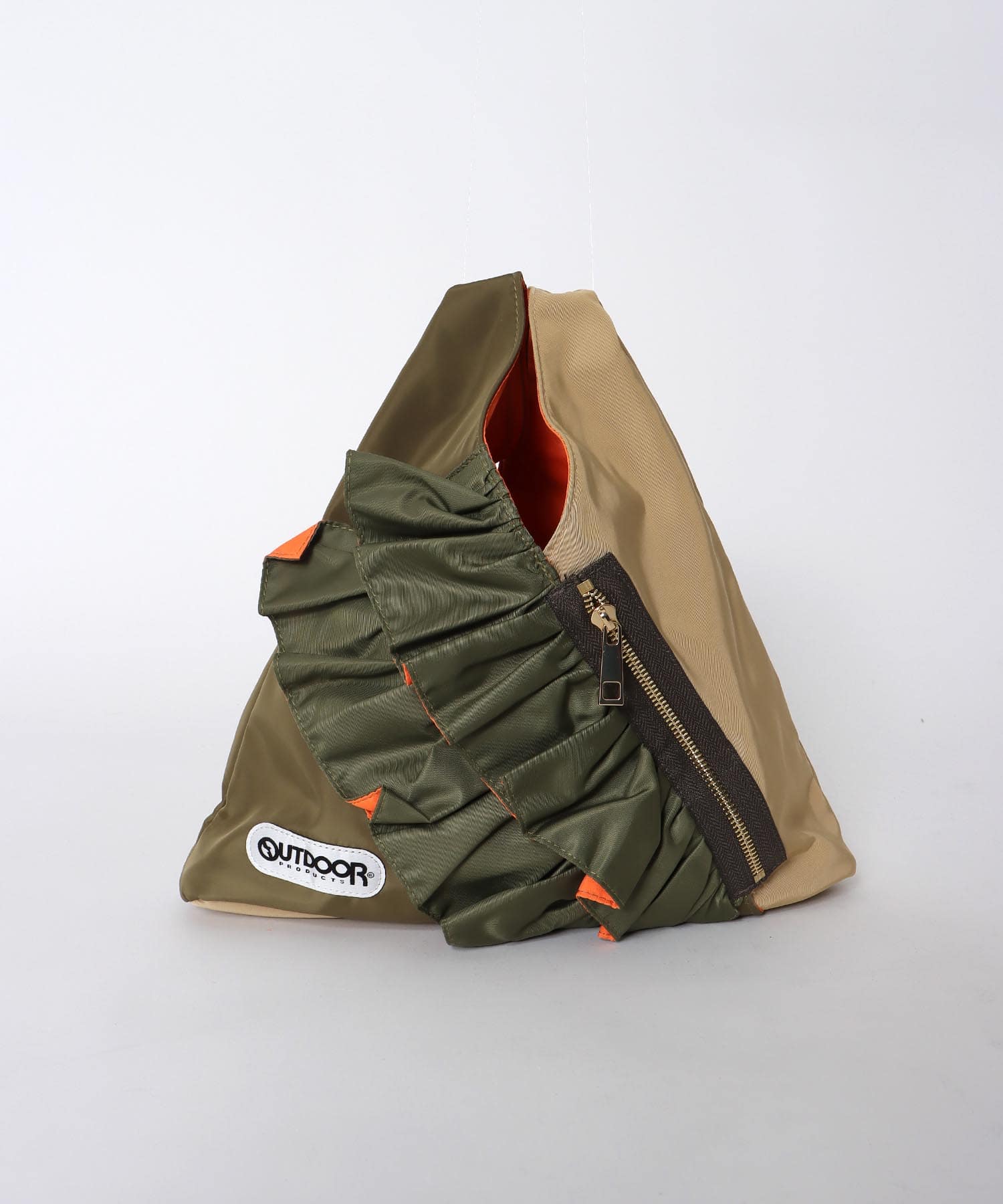 WEB先行販売【RISLEY×OUTDOOR PRODUCTS】miniバイカラーフリルバッグ
