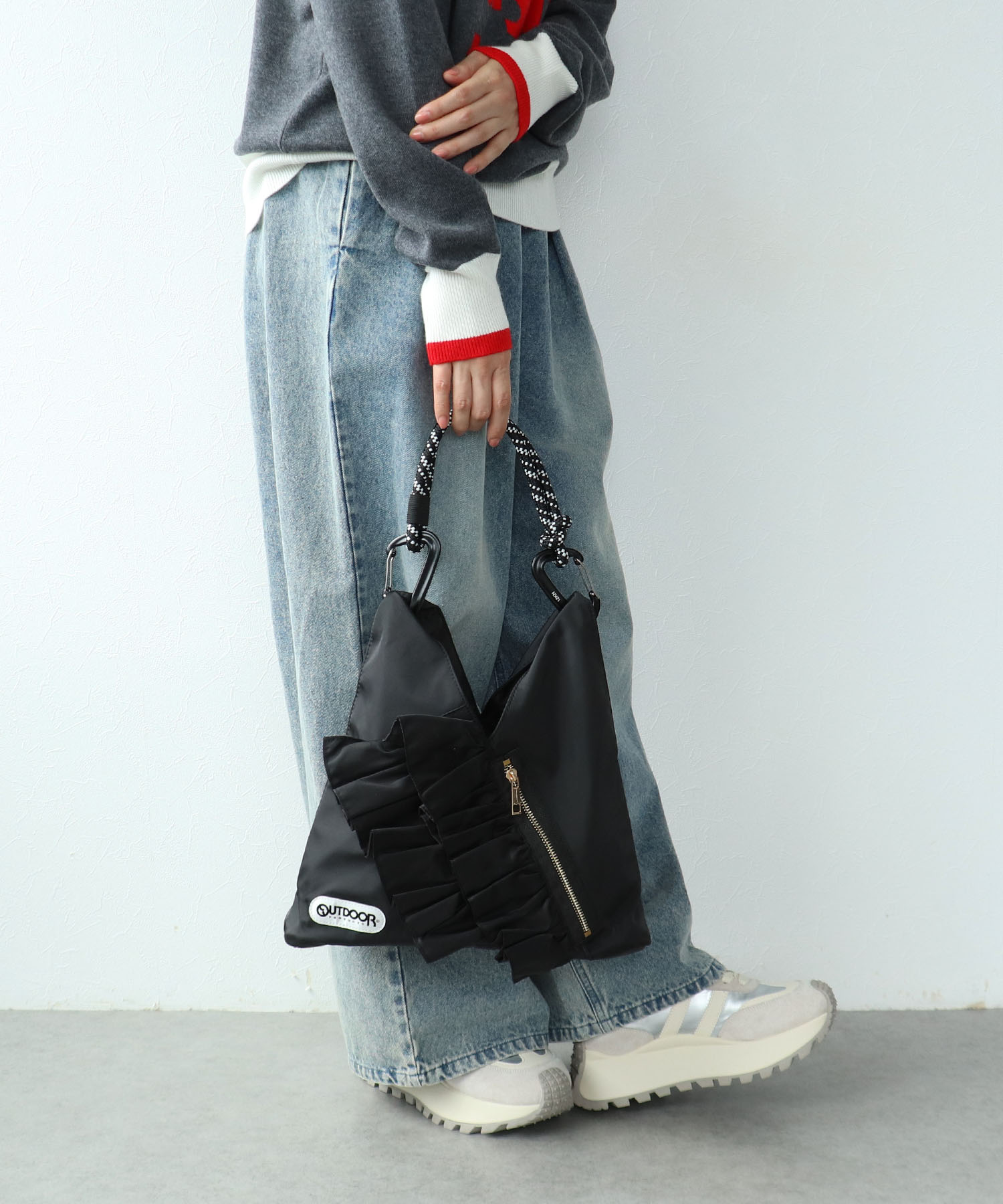 【RISLEY×OUTDOOR PRODUCTS】miniトライアングルフリルバッグ