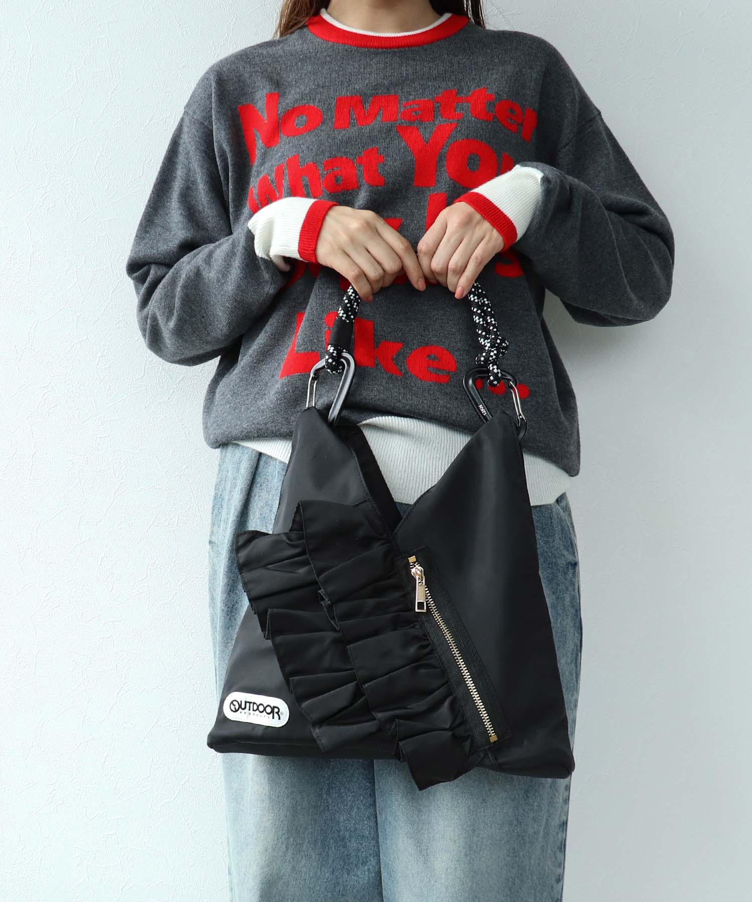 【RISLEY×OUTDOOR PRODUCTS】miniトライアングルフリルバッグ