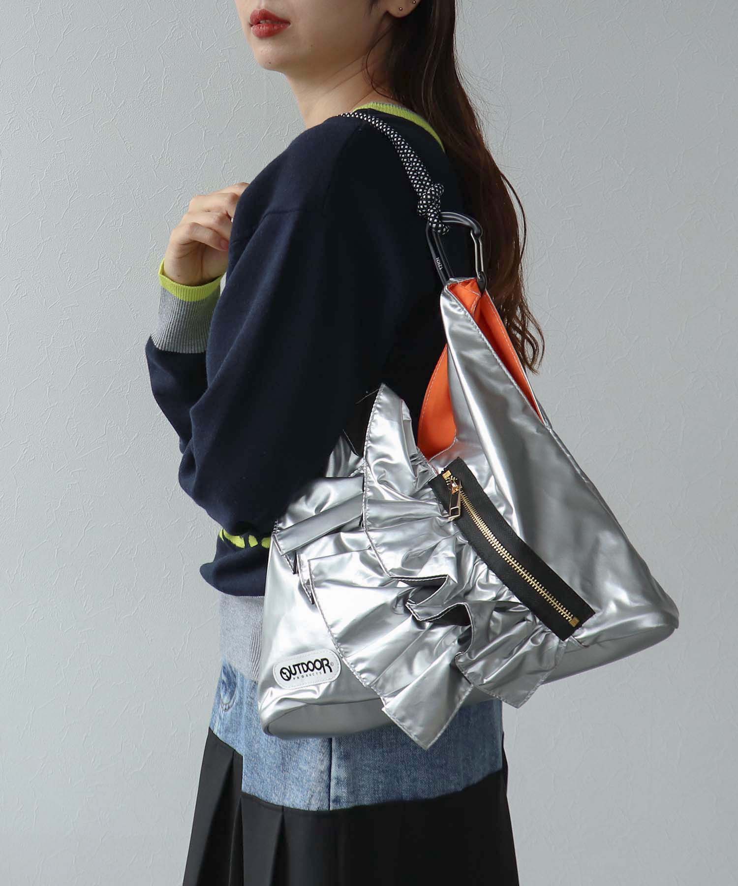 【RISLEY×OUTDOOR PRODUCTS】miniトライアングルフリルバッグ