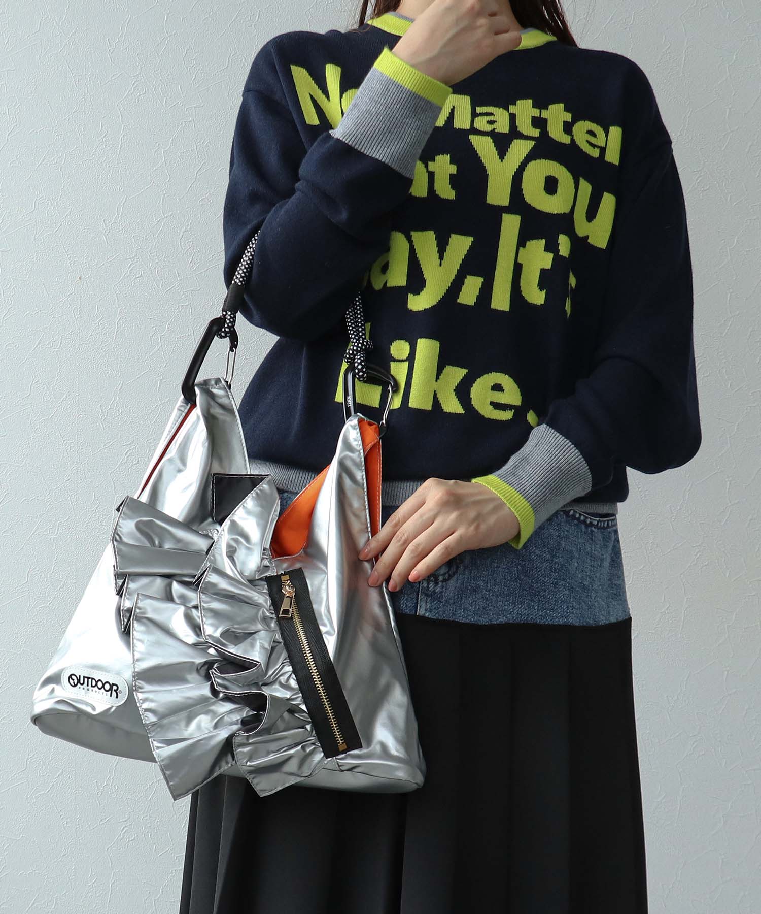 【RISLEY×OUTDOOR PRODUCTS】miniトライアングルフリルバッグ