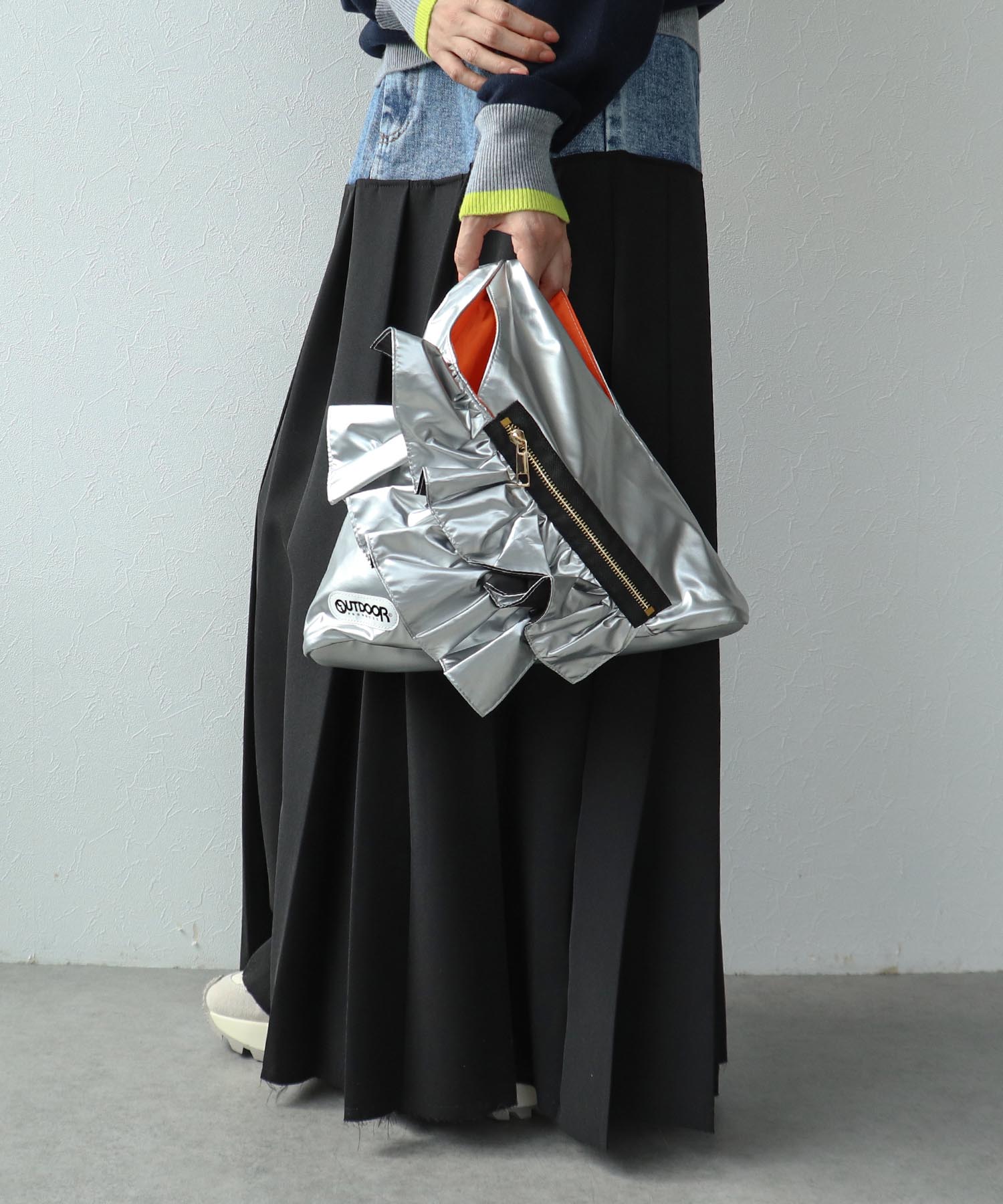 【RISLEY×OUTDOOR PRODUCTS】miniトライアングルフリルバッグ