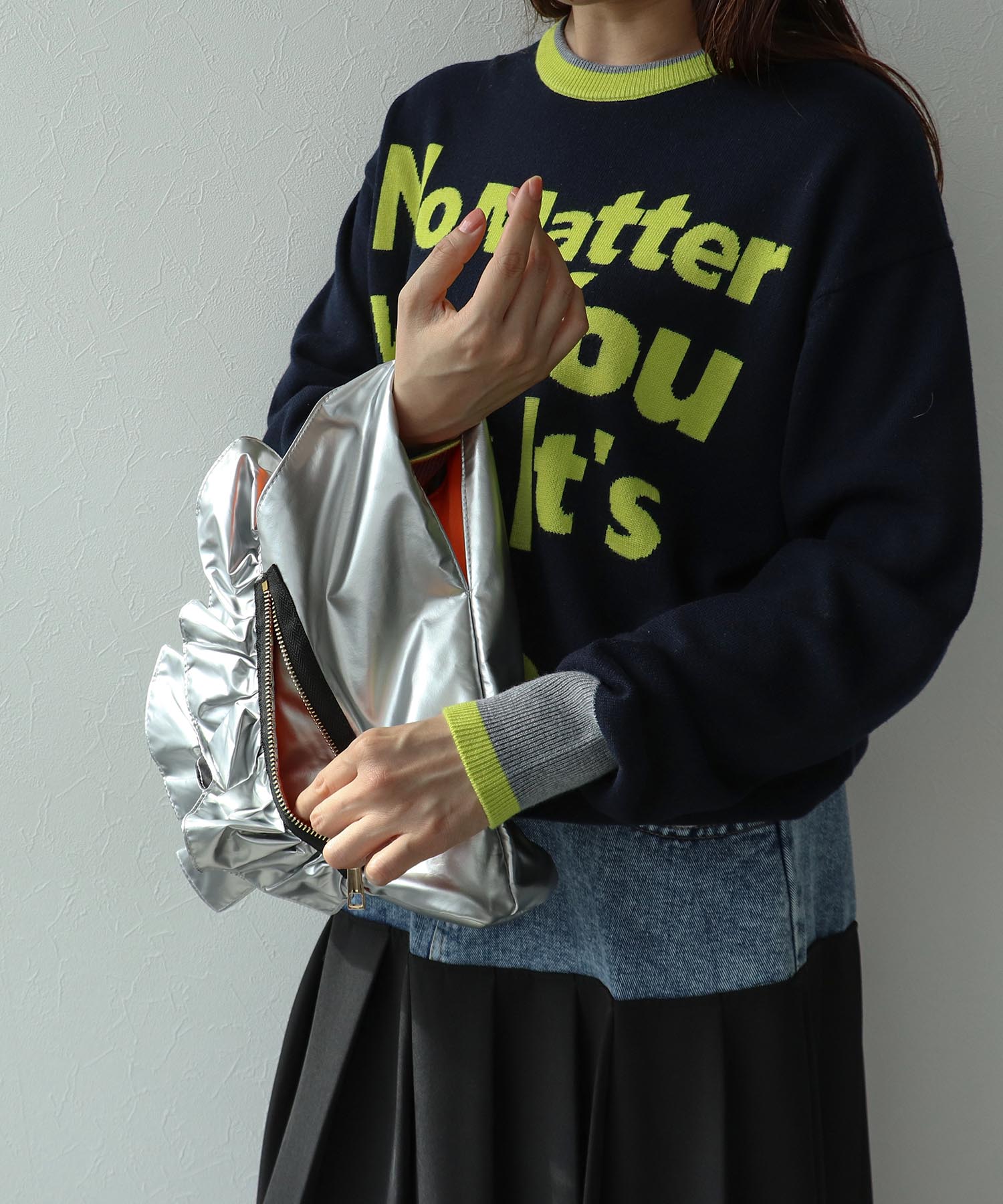【RISLEY×OUTDOOR PRODUCTS】miniトライアングルフリルバッグ
