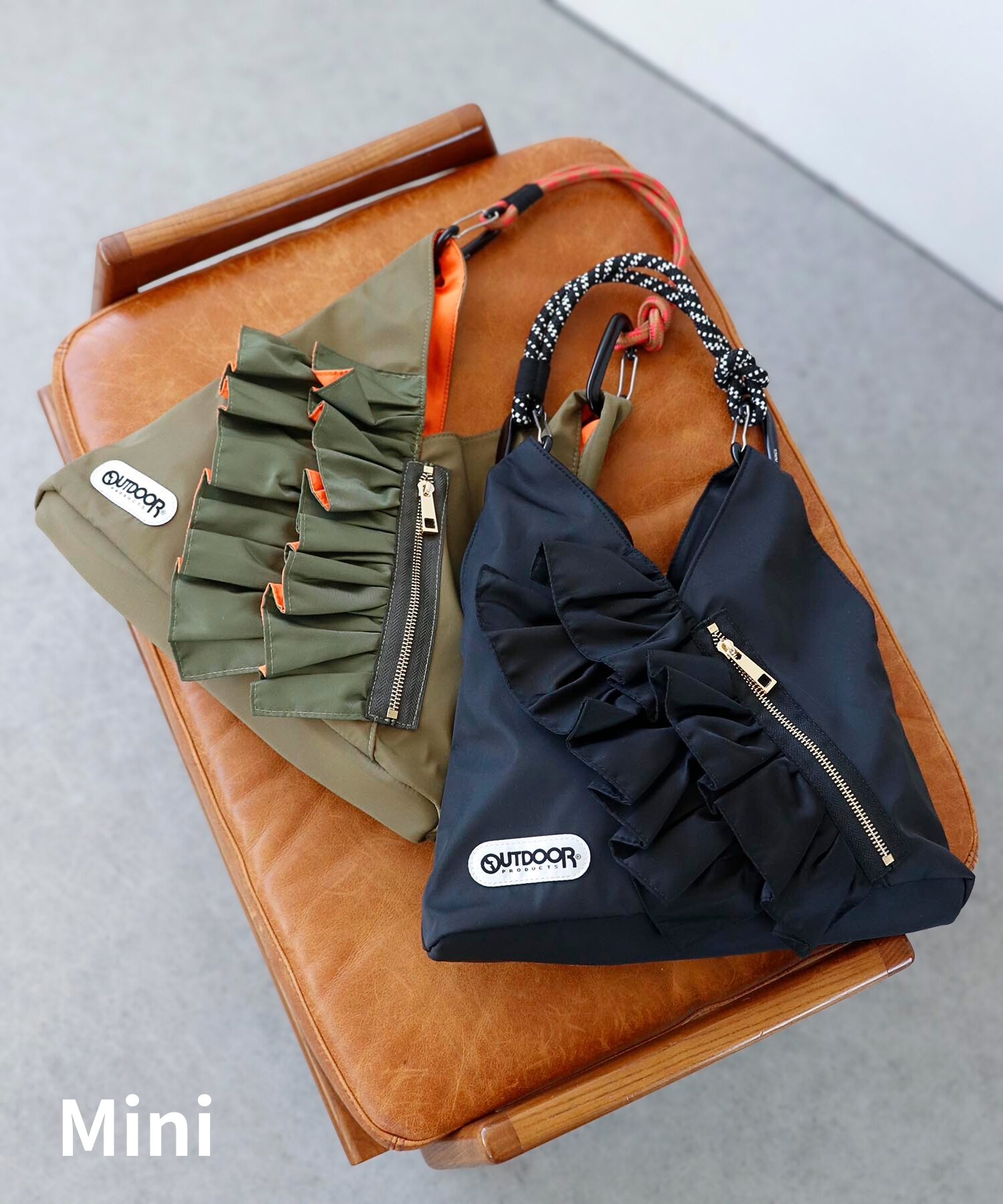 【RISLEY×OUTDOOR PRODUCTS】miniトライアングルフリルバッグ