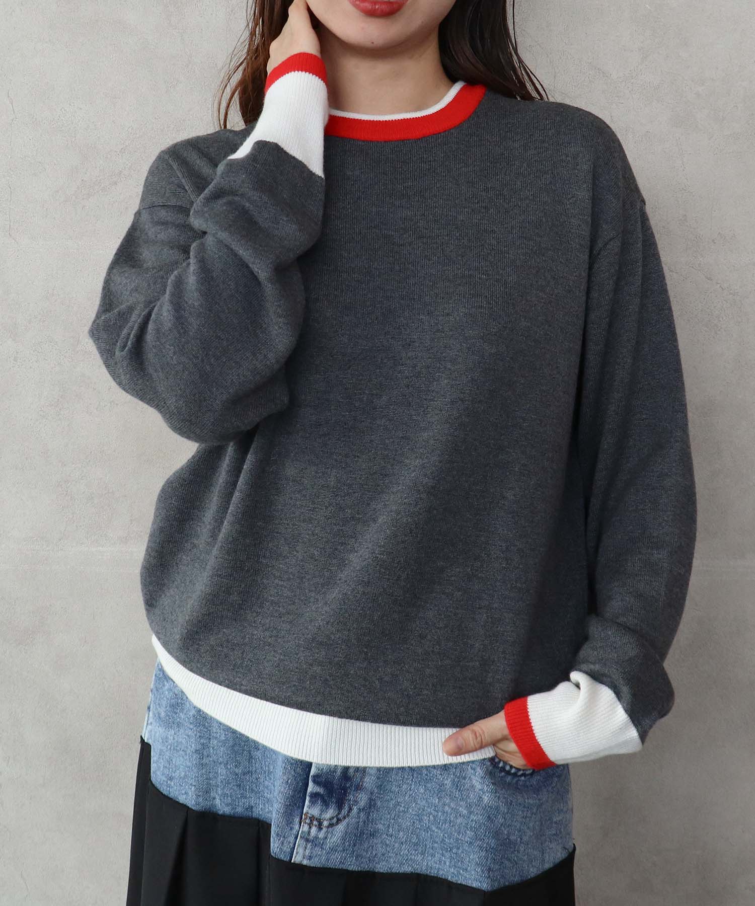 WEB先行販売【RISLEY】2WAYロゴニット