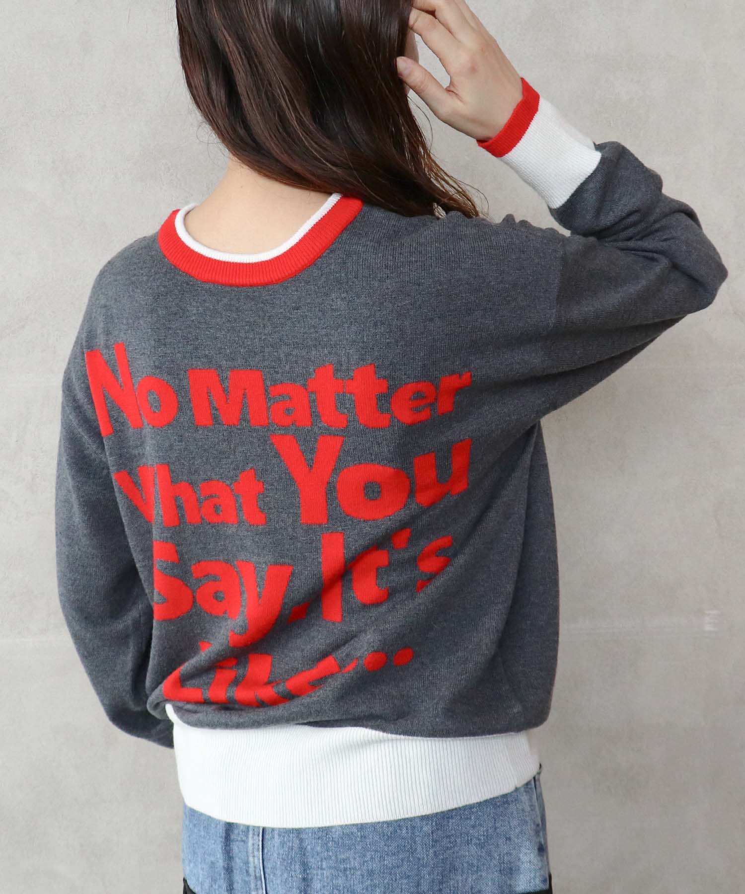 WEB先行販売【RISLEY】2WAYロゴニット