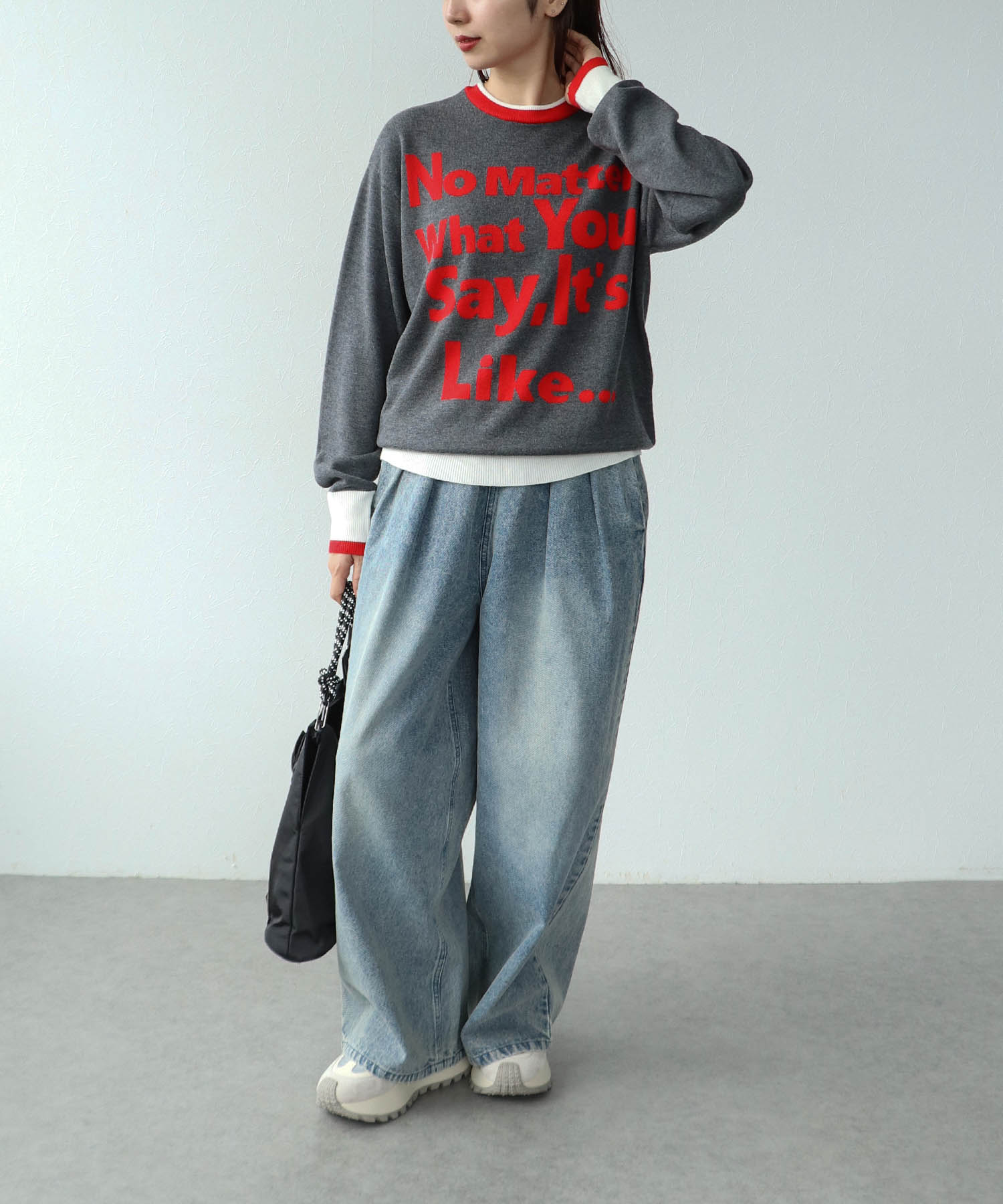 WEB先行販売【RISLEY】2WAYロゴニット