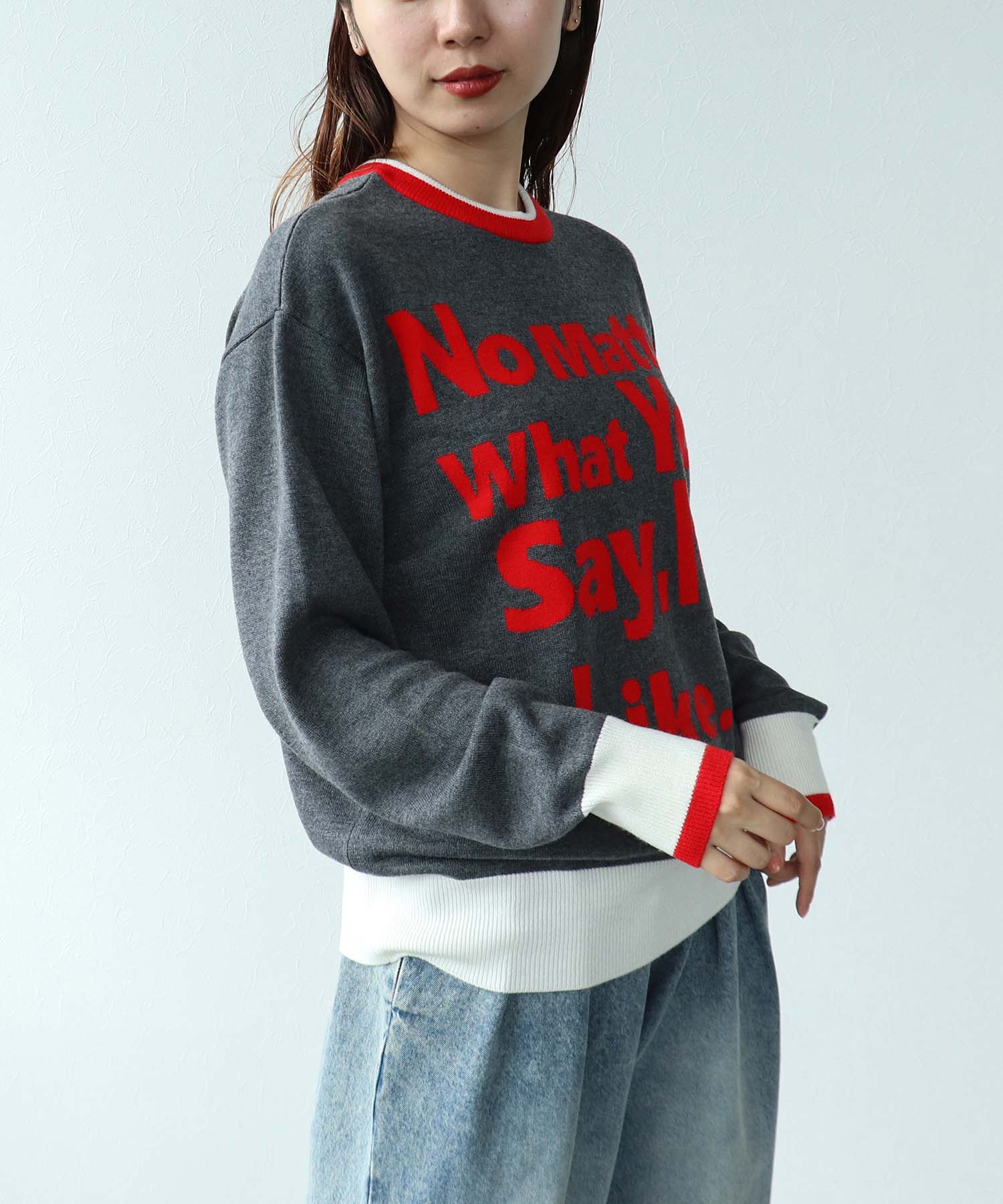 WEB先行販売【RISLEY】2WAYロゴニット