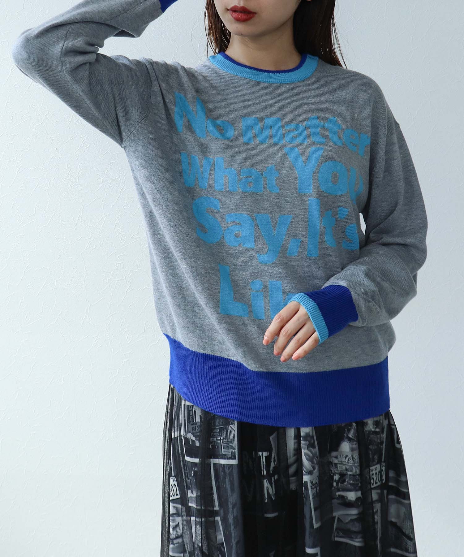 WEB先行販売【RISLEY】2WAYロゴニット