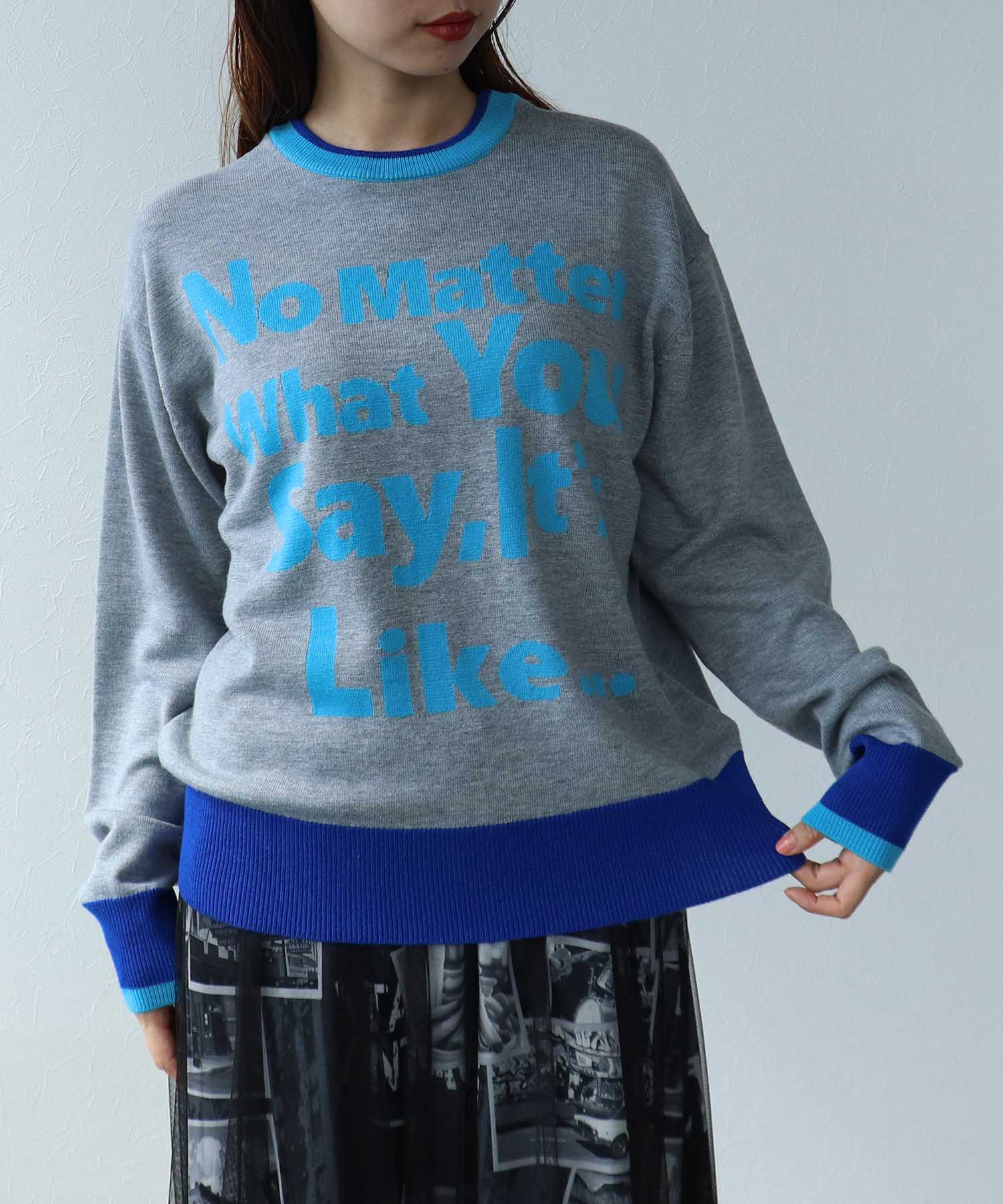WEB先行販売【RISLEY】2WAYロゴニット