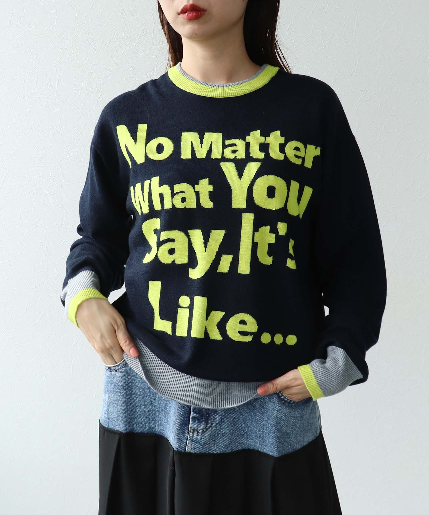 WEB先行販売【RISLEY】2WAYロゴニット
