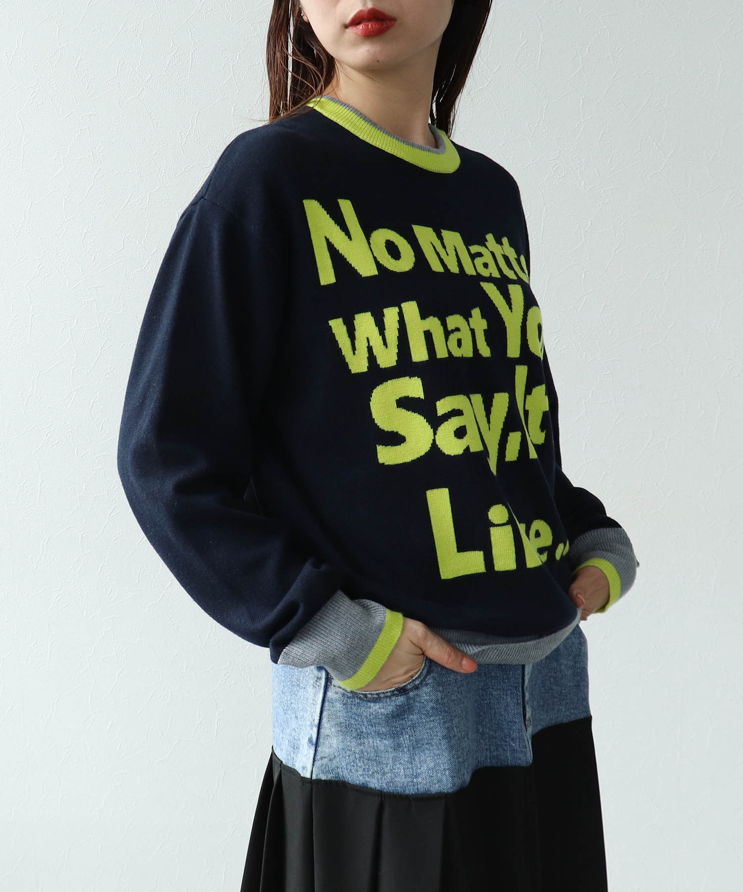 WEB先行販売【RISLEY】2WAYロゴニット