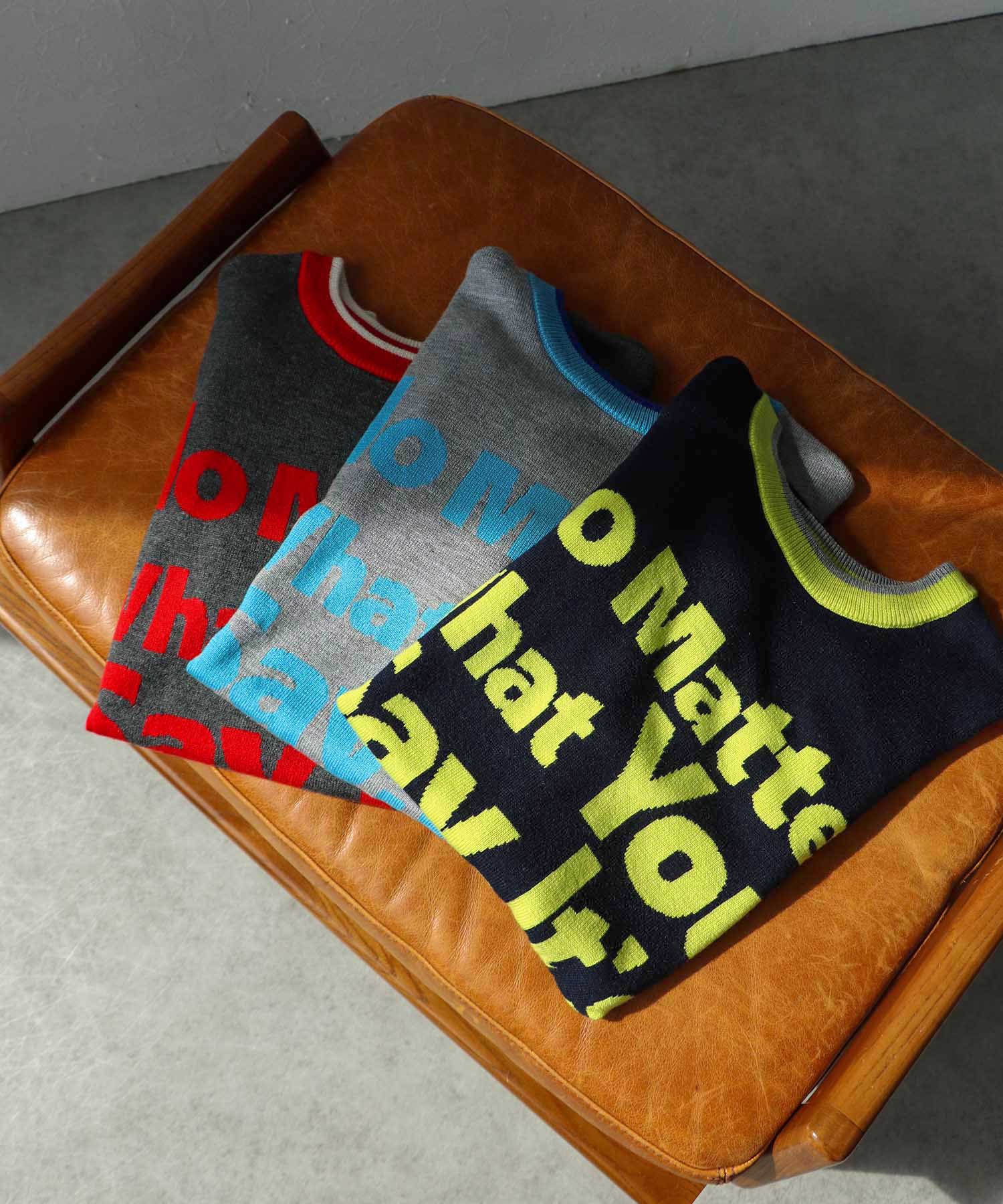 WEB先行販売【RISLEY】2WAYロゴニット