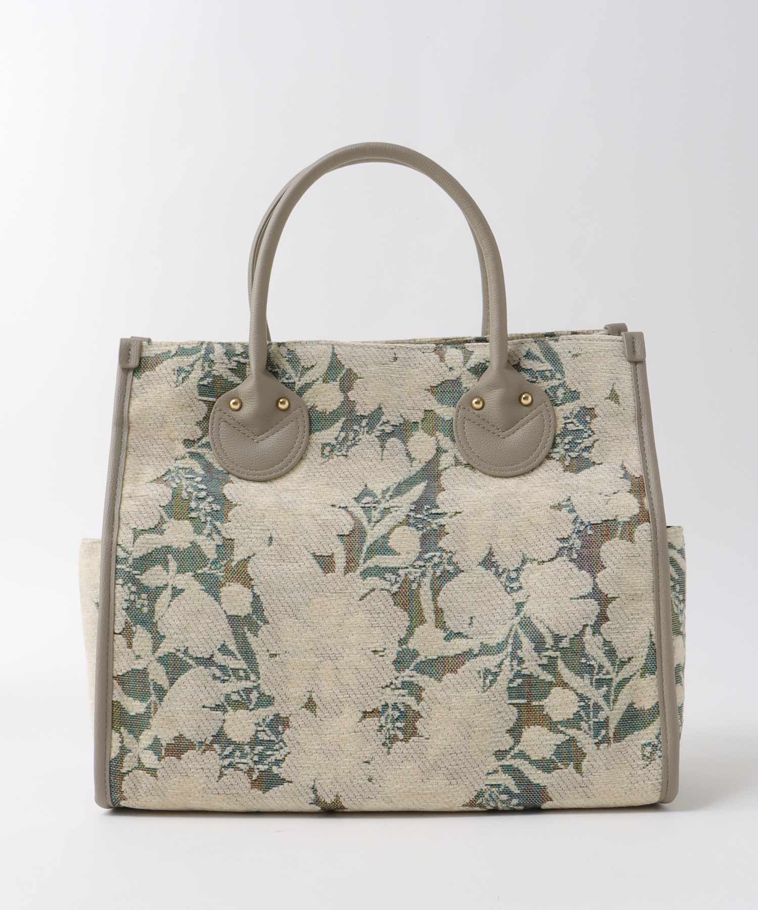 ジャガードスクエアトート