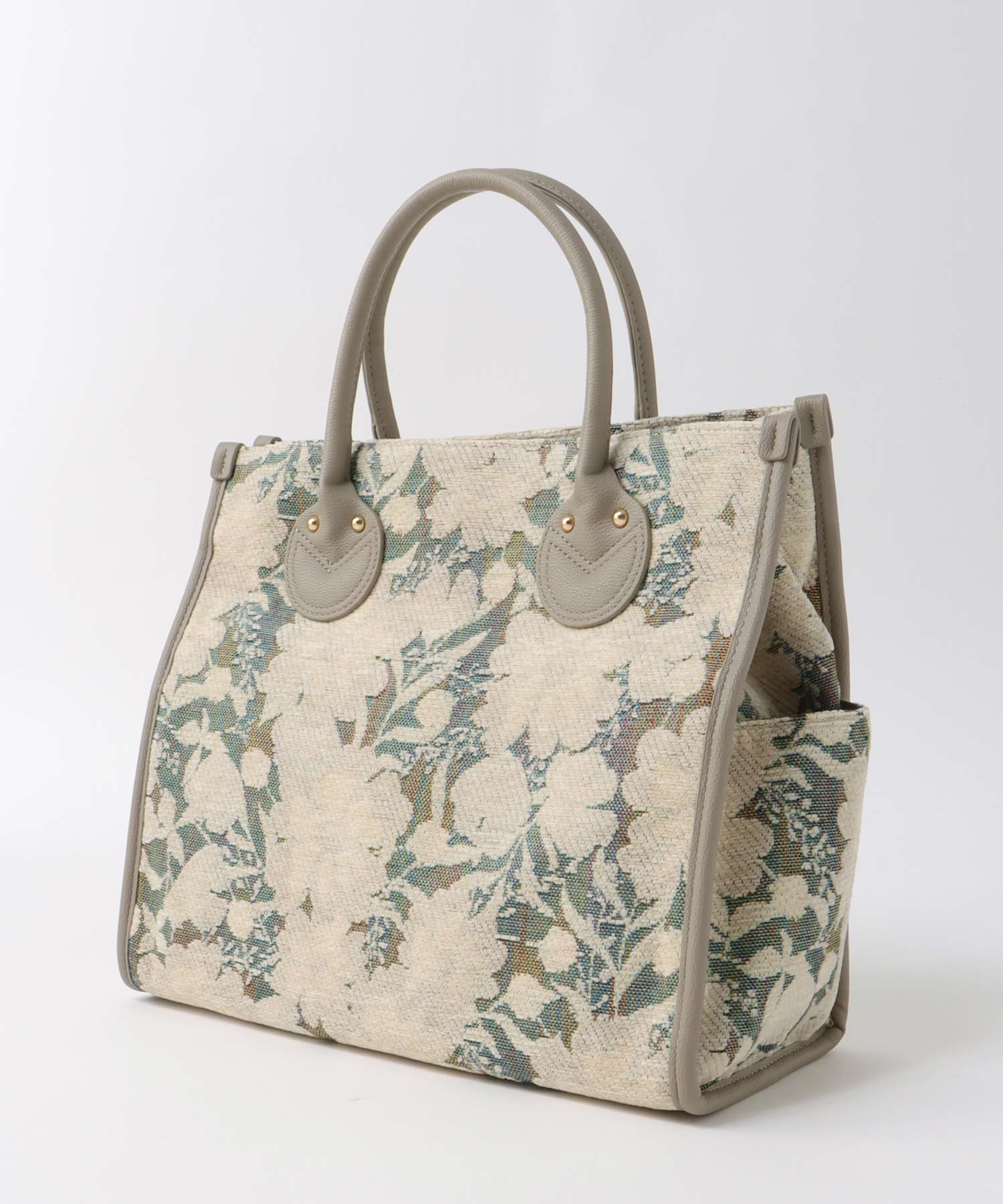 ジャガードスクエアトート