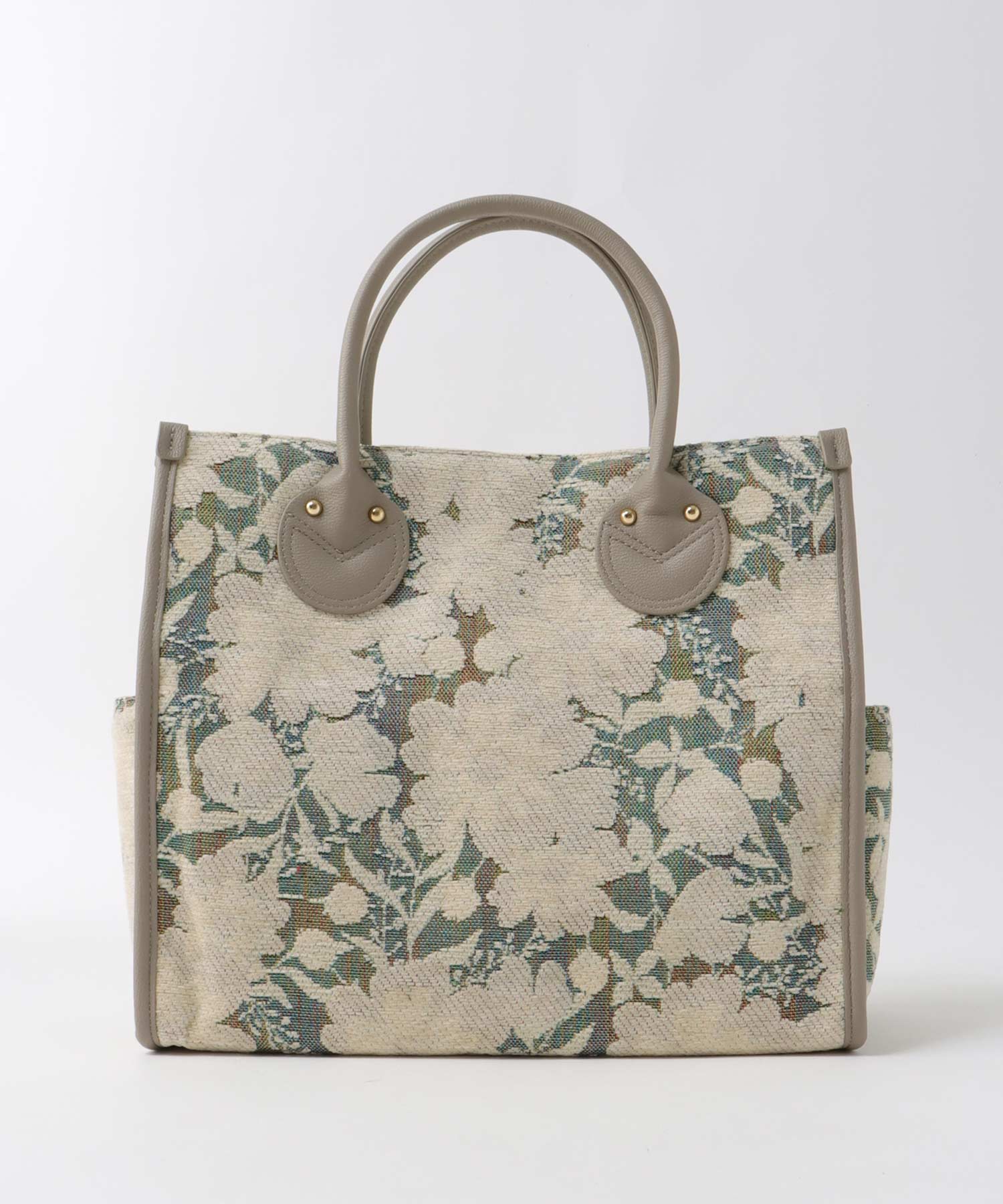 ジャガードスクエアトート