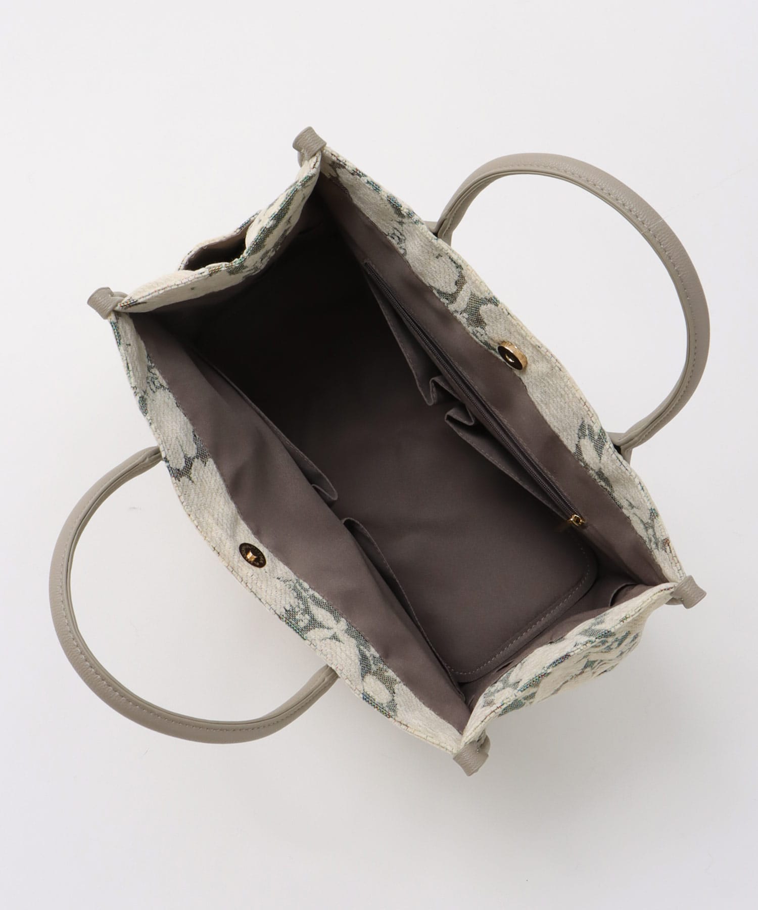 ジャガードスクエアトート