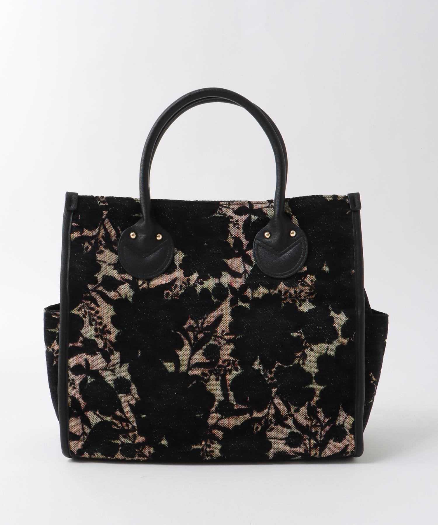 ジャガードスクエアトート