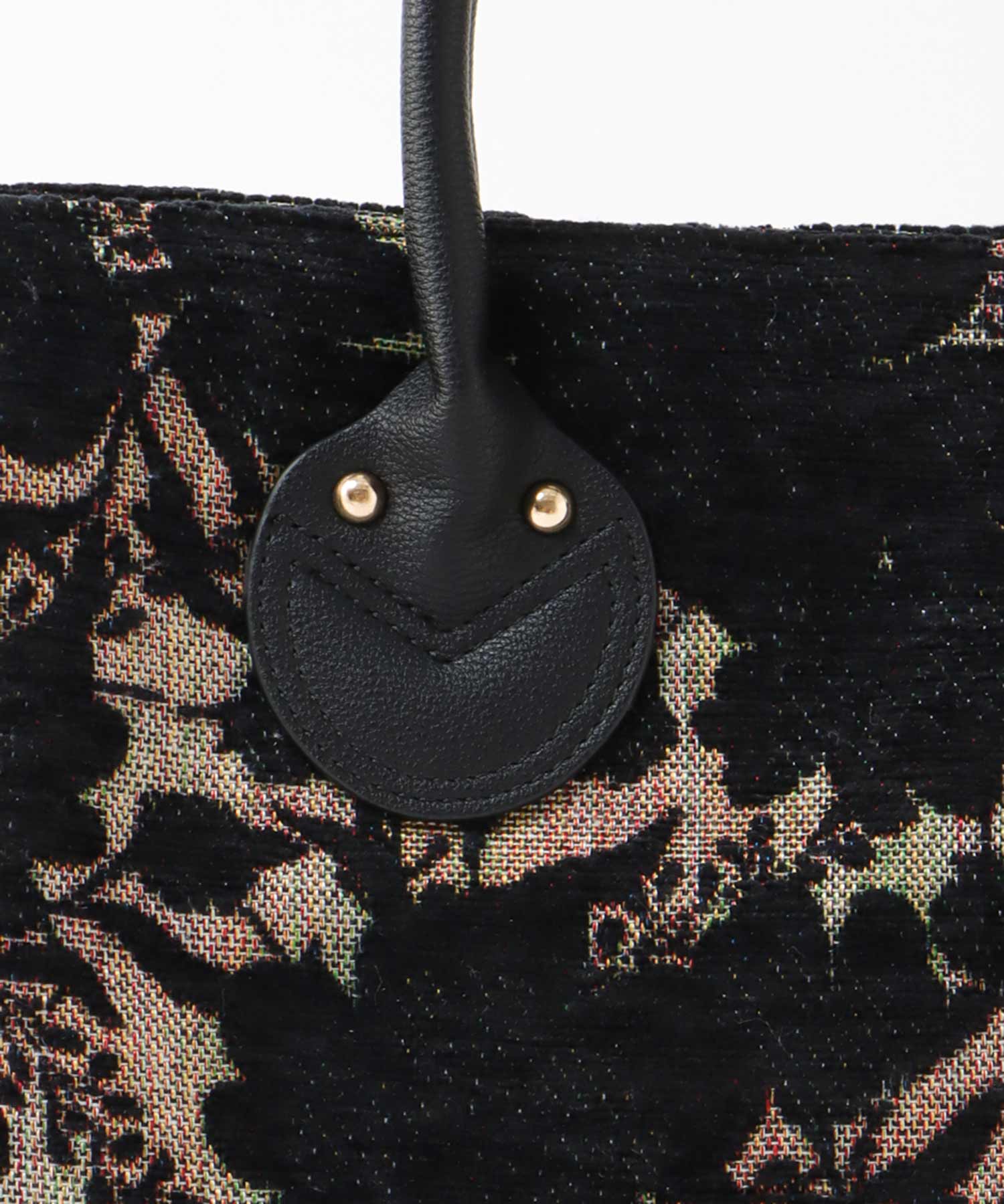 ジャガードスクエアトート