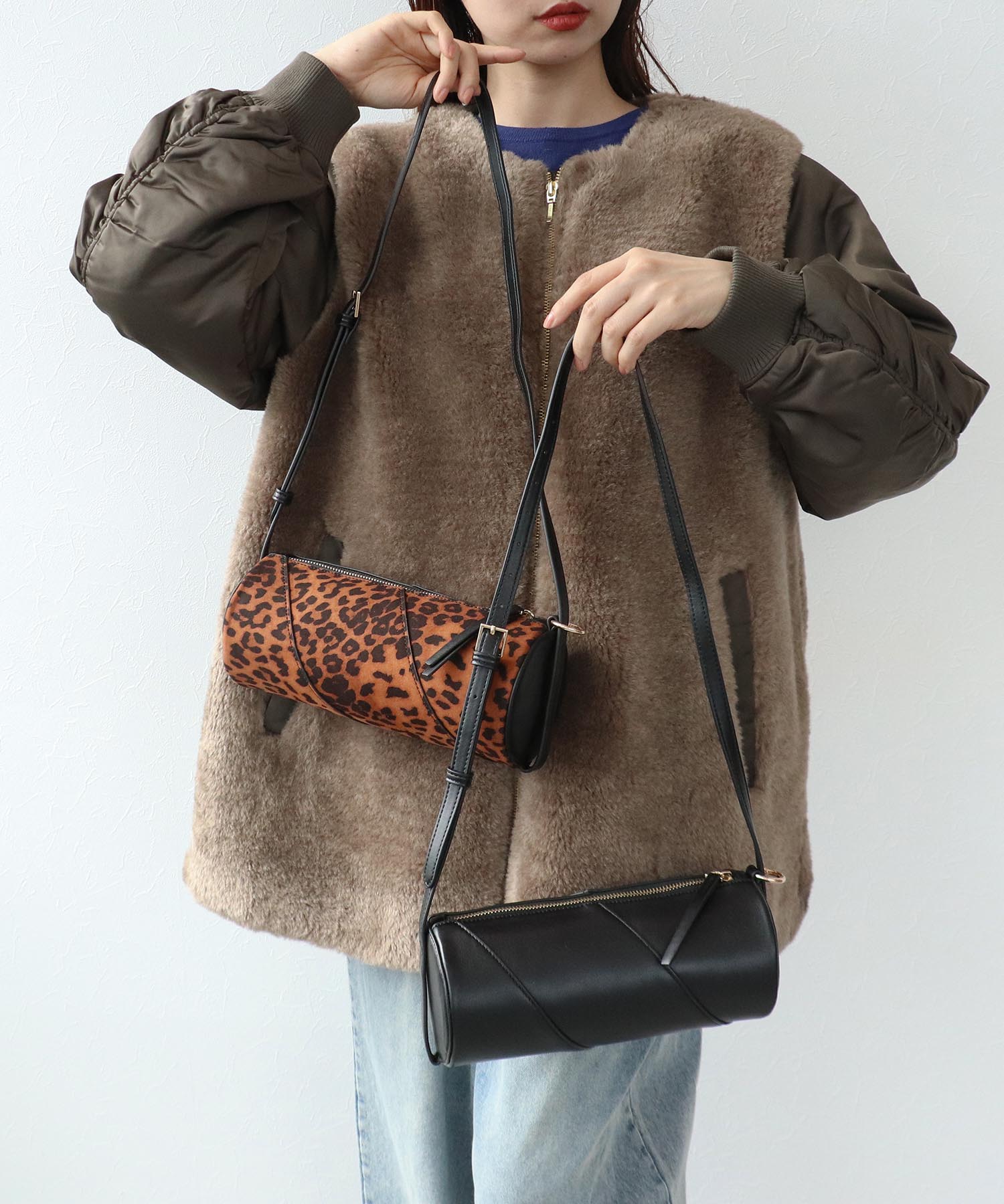 シリンダー2WAYショルダーバッグ