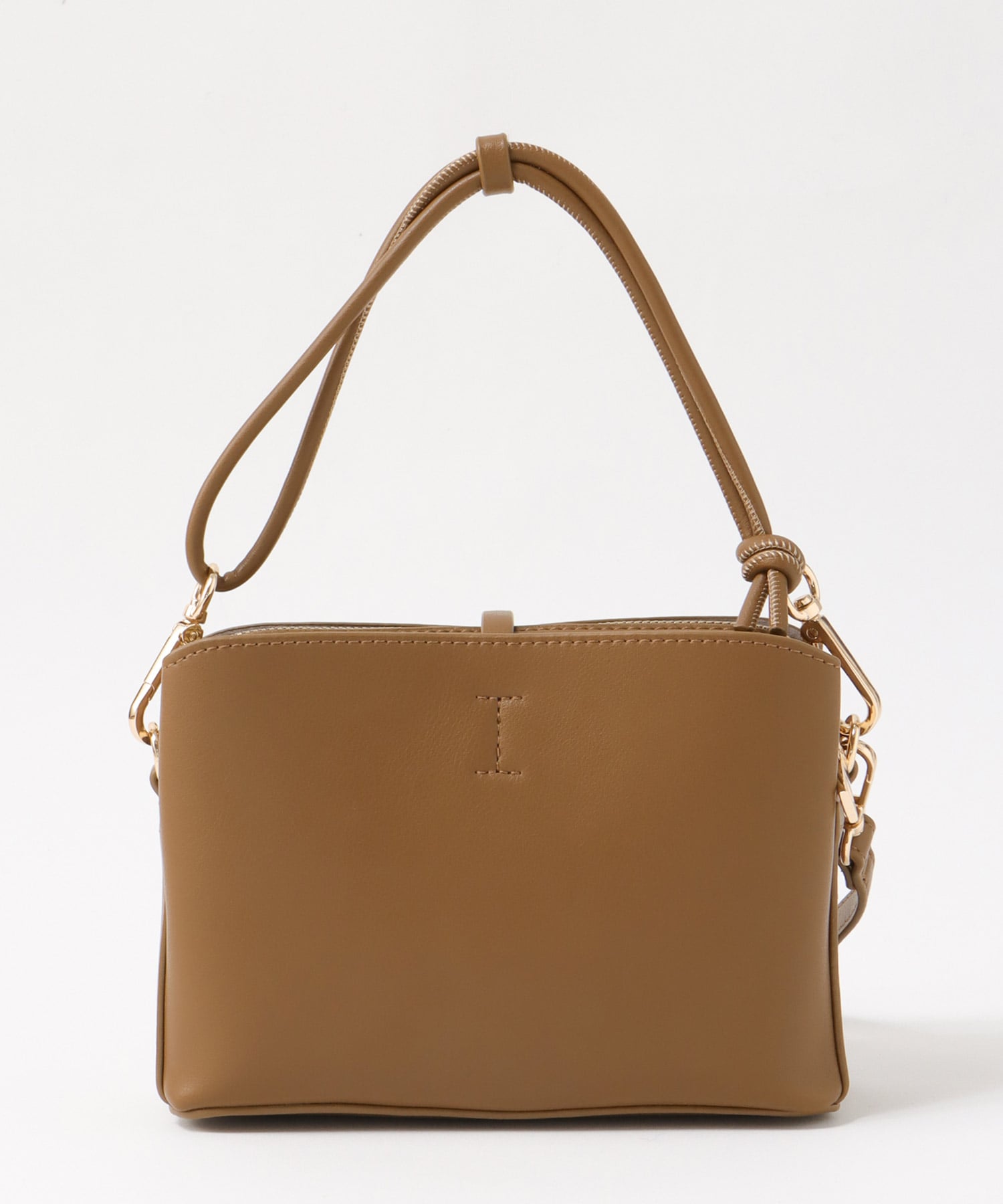 メタルフラップ３つ口ミニショルダーバッグ