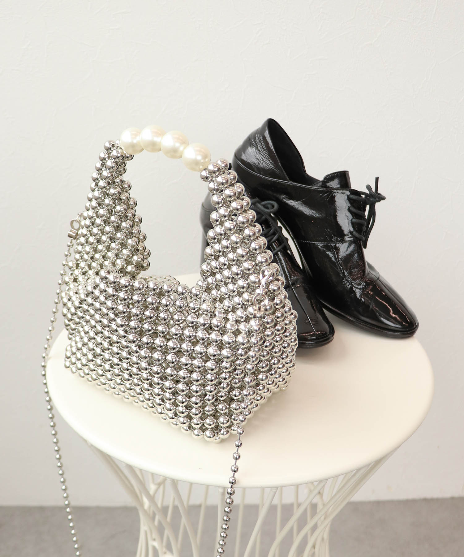 メタルビーズバッグ