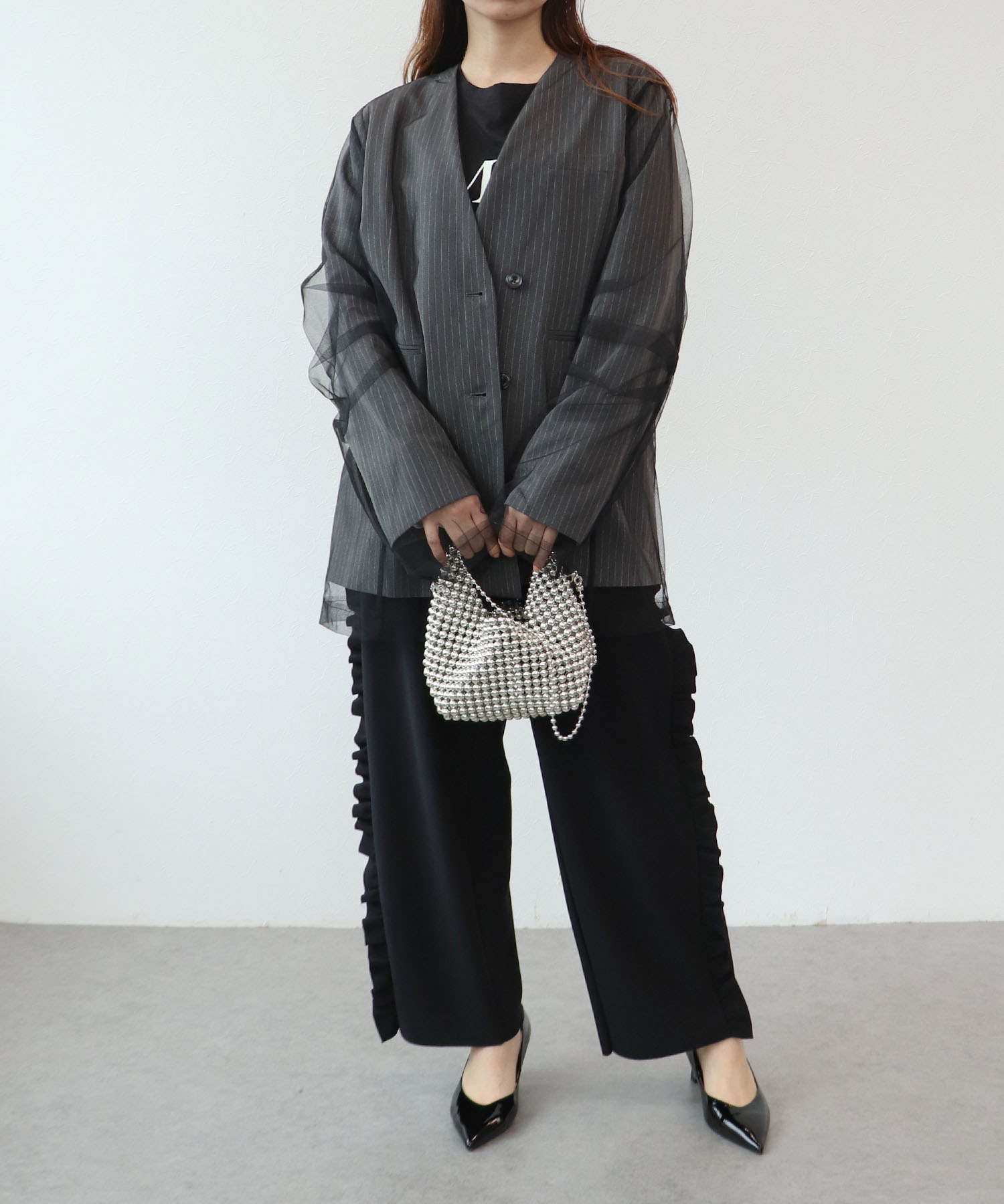 メタルビーズバッグ