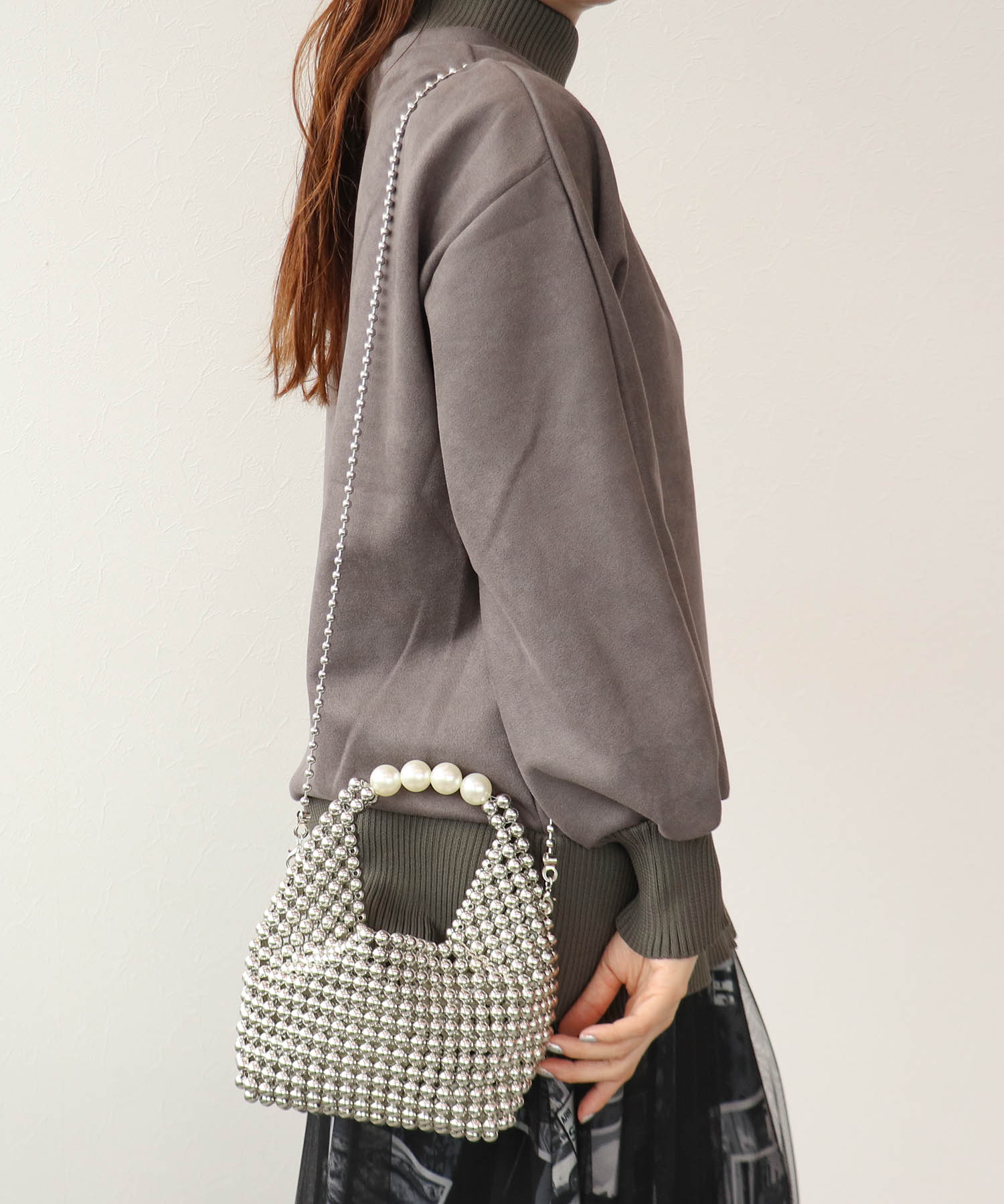 メタルビーズバッグ