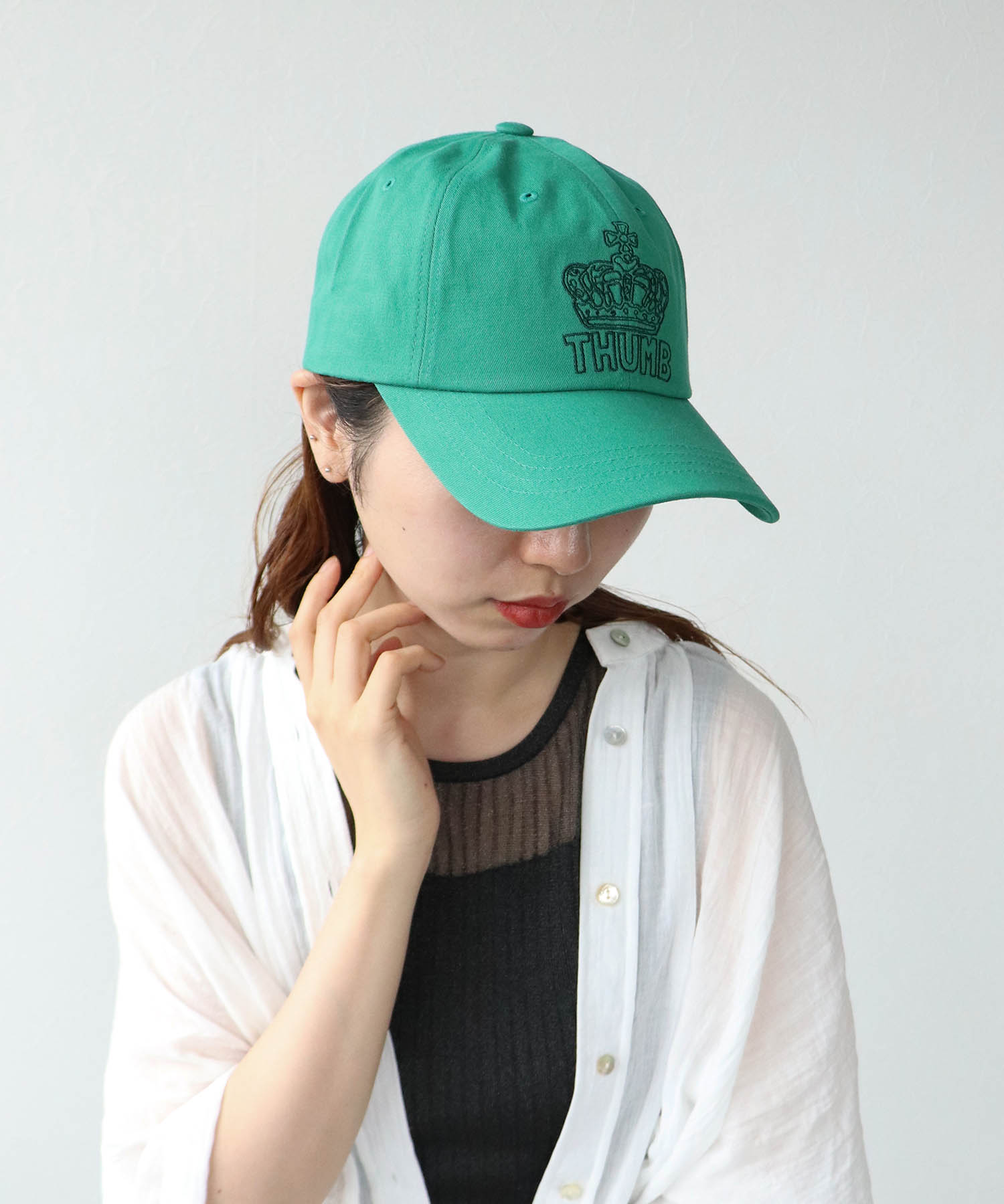クラウン刺繍CAP