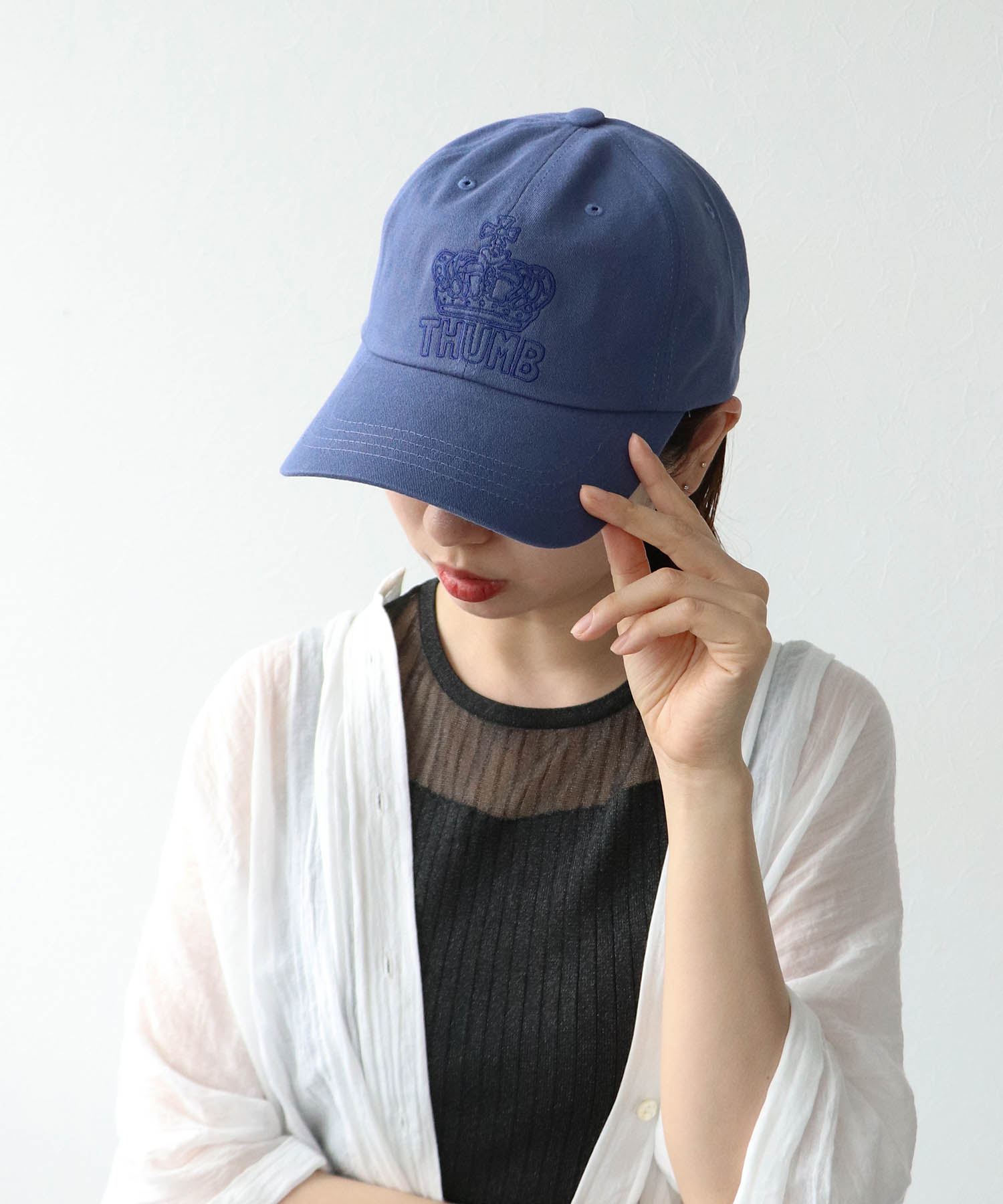 クラウン刺繍CAP