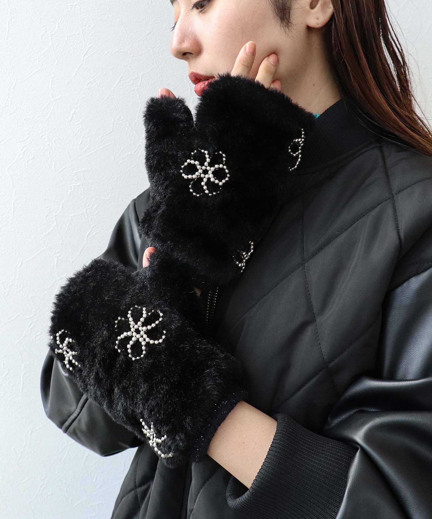 フラワーモチーフグローブ