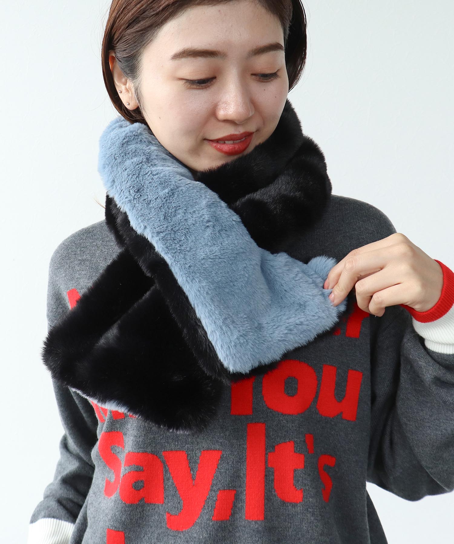 リバーシブルファーティペット