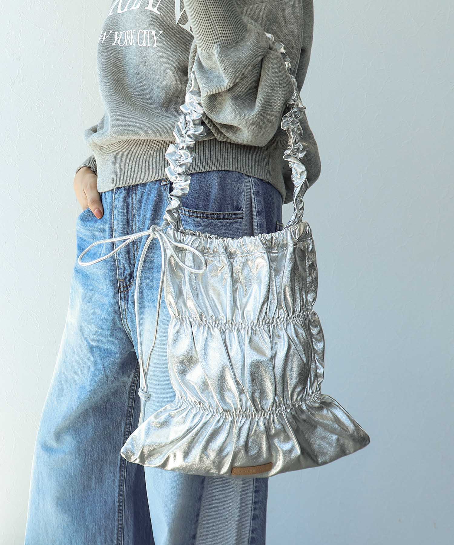 ギャザーフラット2Wayバッグ