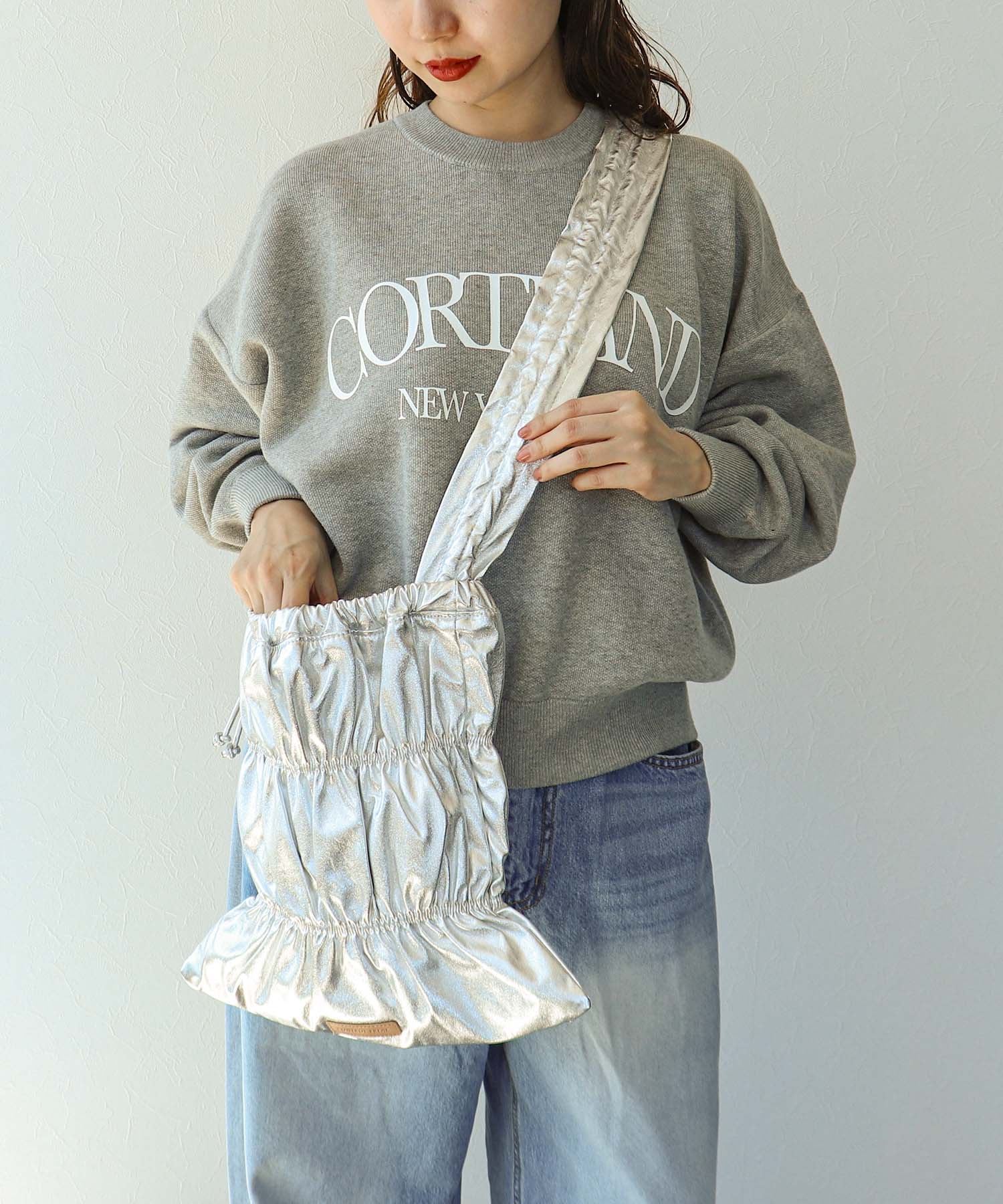 ギャザーフラット2Wayバッグ