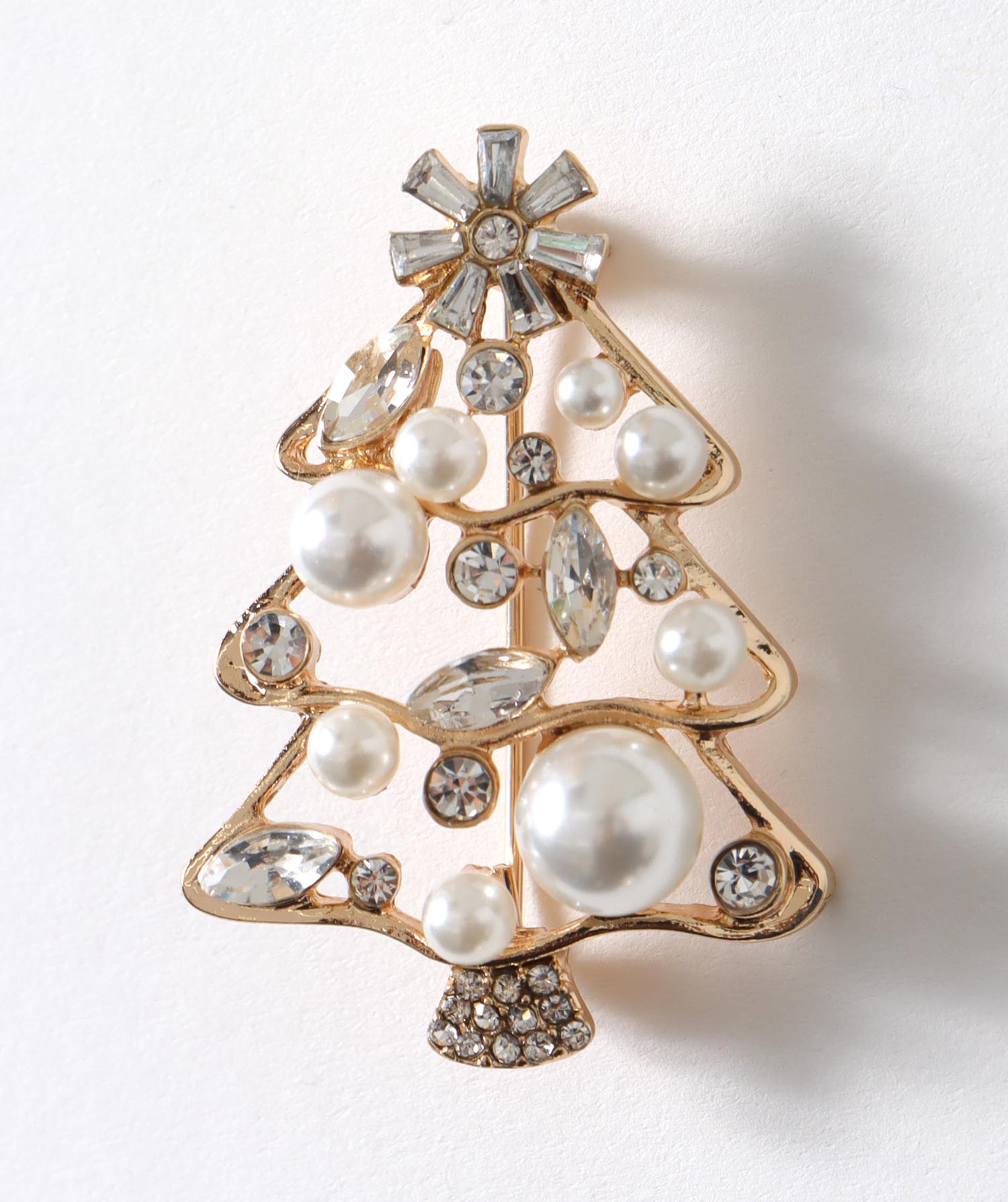 ツリーパールブローチ