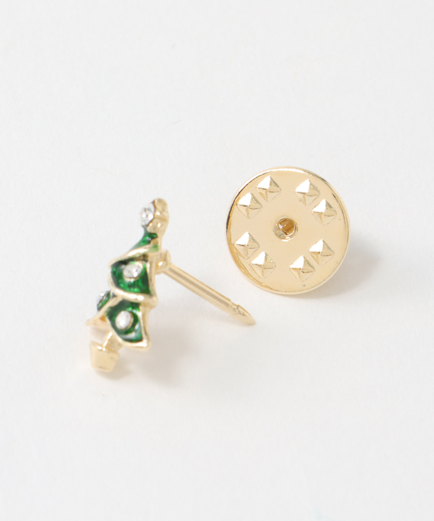 クリスマスツリーミニタックピンブローチ