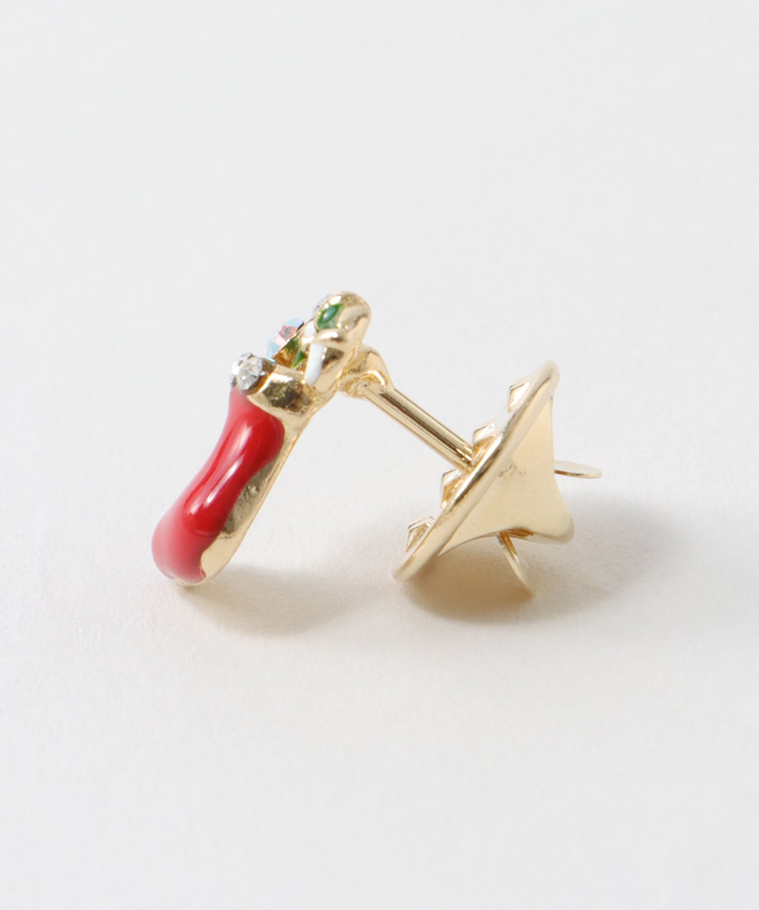 サンタブーツタックピンブローチ