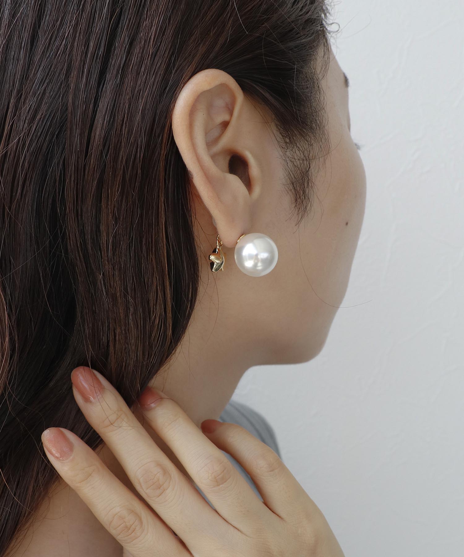 バックキャッチパールピアス