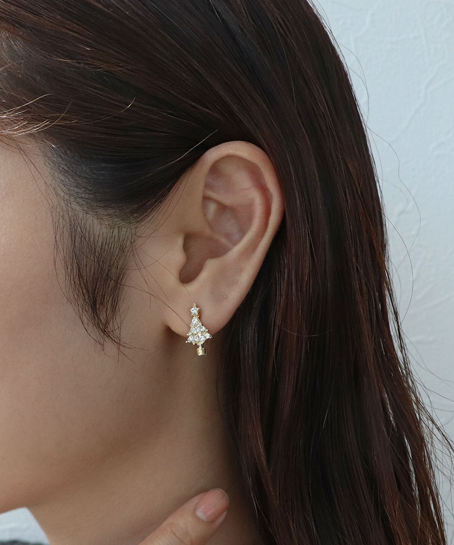 クリスマスツリービジューピアス